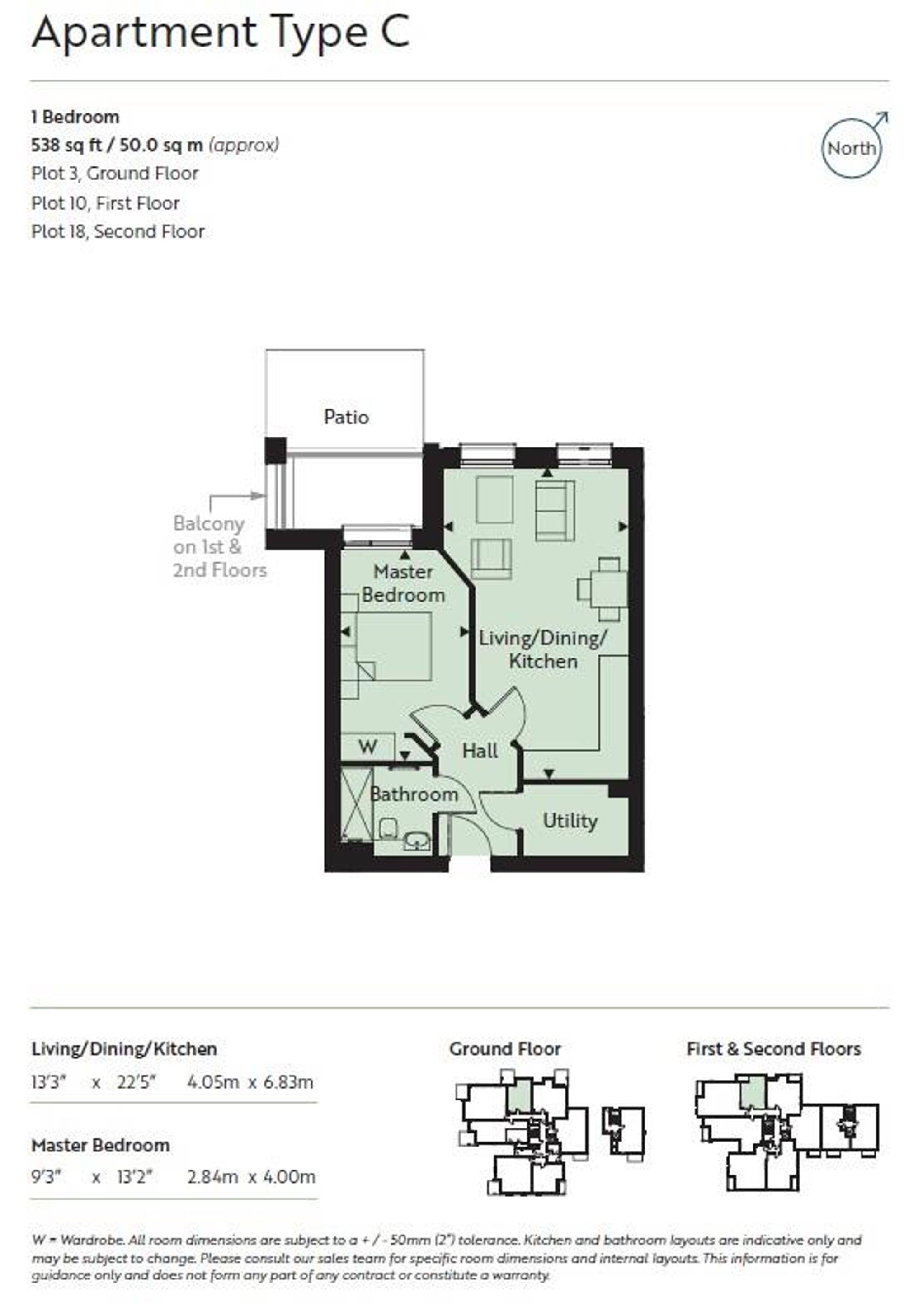 Floor Plan | Flat | Flat 3, Lindfield Place, 18 Farncombe Road, Worthing, BN11 2FQ | For Sale