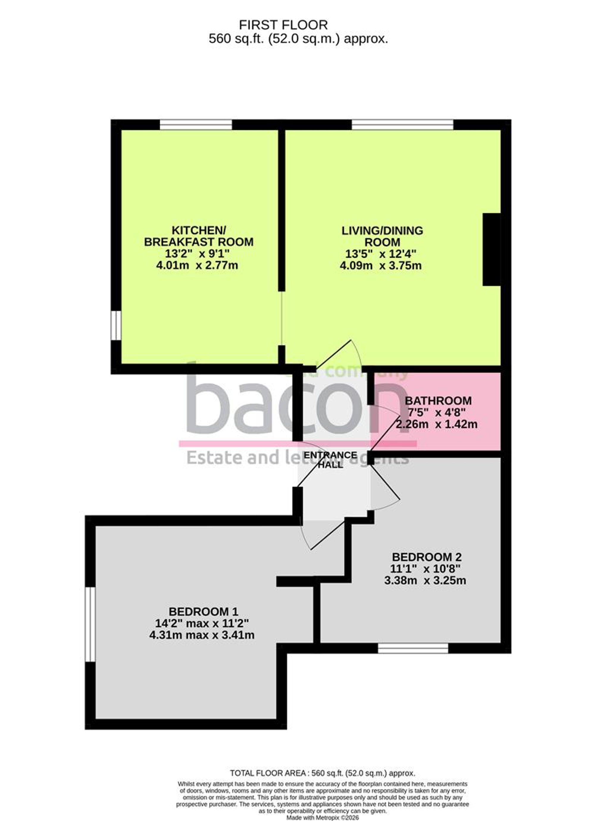Floor Plan | Other | Flat 2, 20 Cowper Road, Worthing, BN11 4PD | Sold - Subject to Contract
