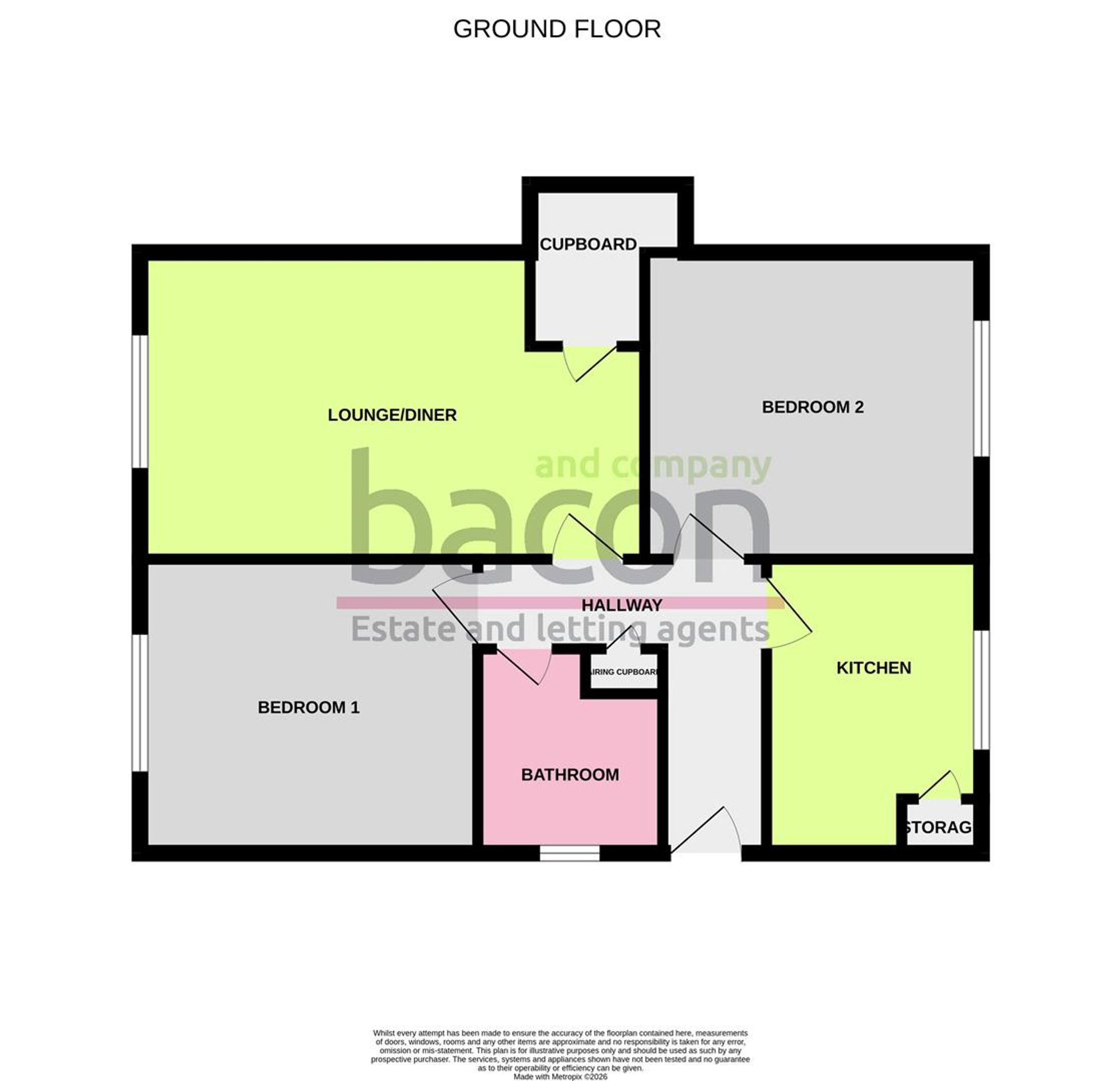 Floor Plan | Apartment | Flat 3, Henley Court Chancton Close, Worthing, BN11 5JT | Sold - Subject to Contract