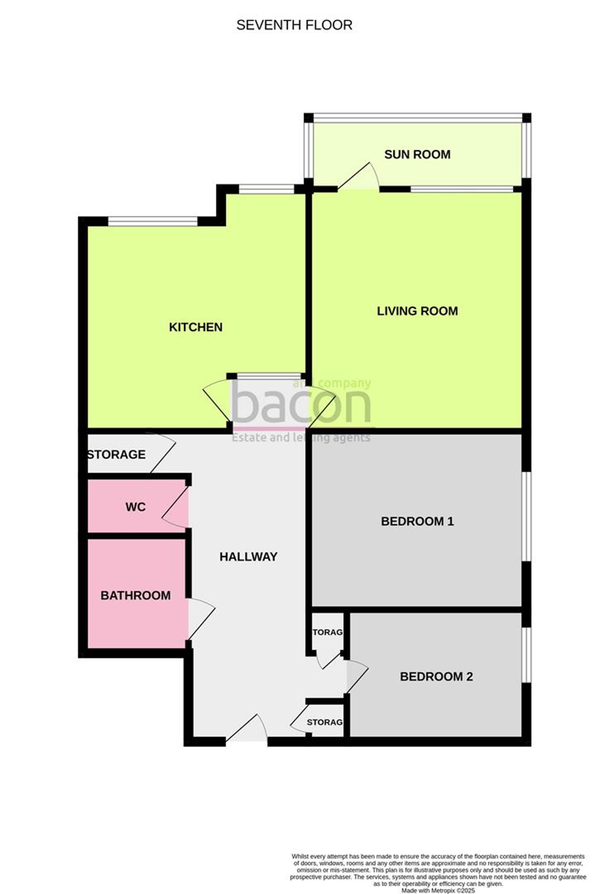 Floor Plan | Apartment | 32 Manor Lea Boundary Road, Worthing, BN11 4RN | For Sale
