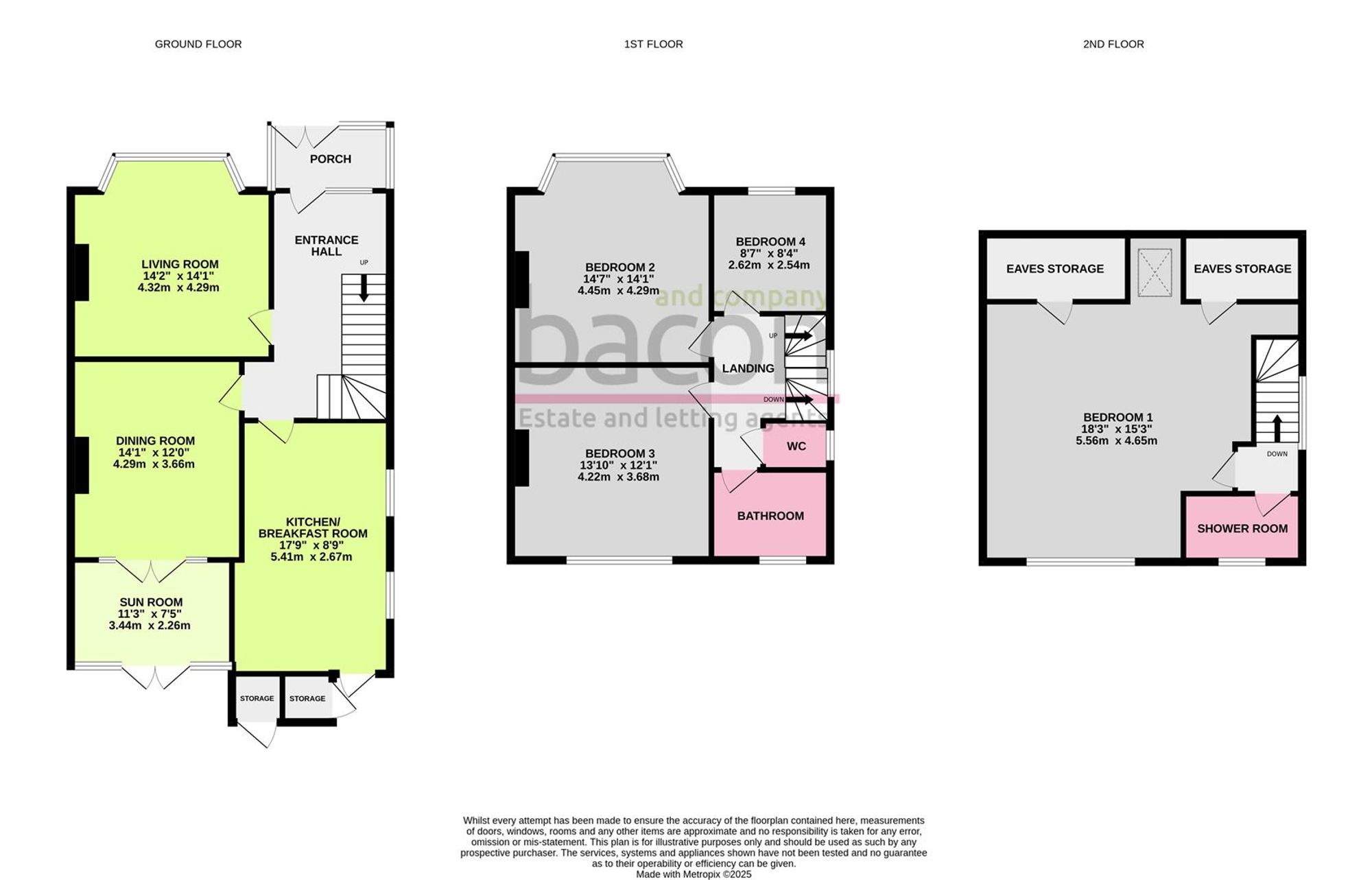 Floor Plan | House | 50 Loxwood Avenue, Worthing, BN14 7RA | Sold - Subject to Contract