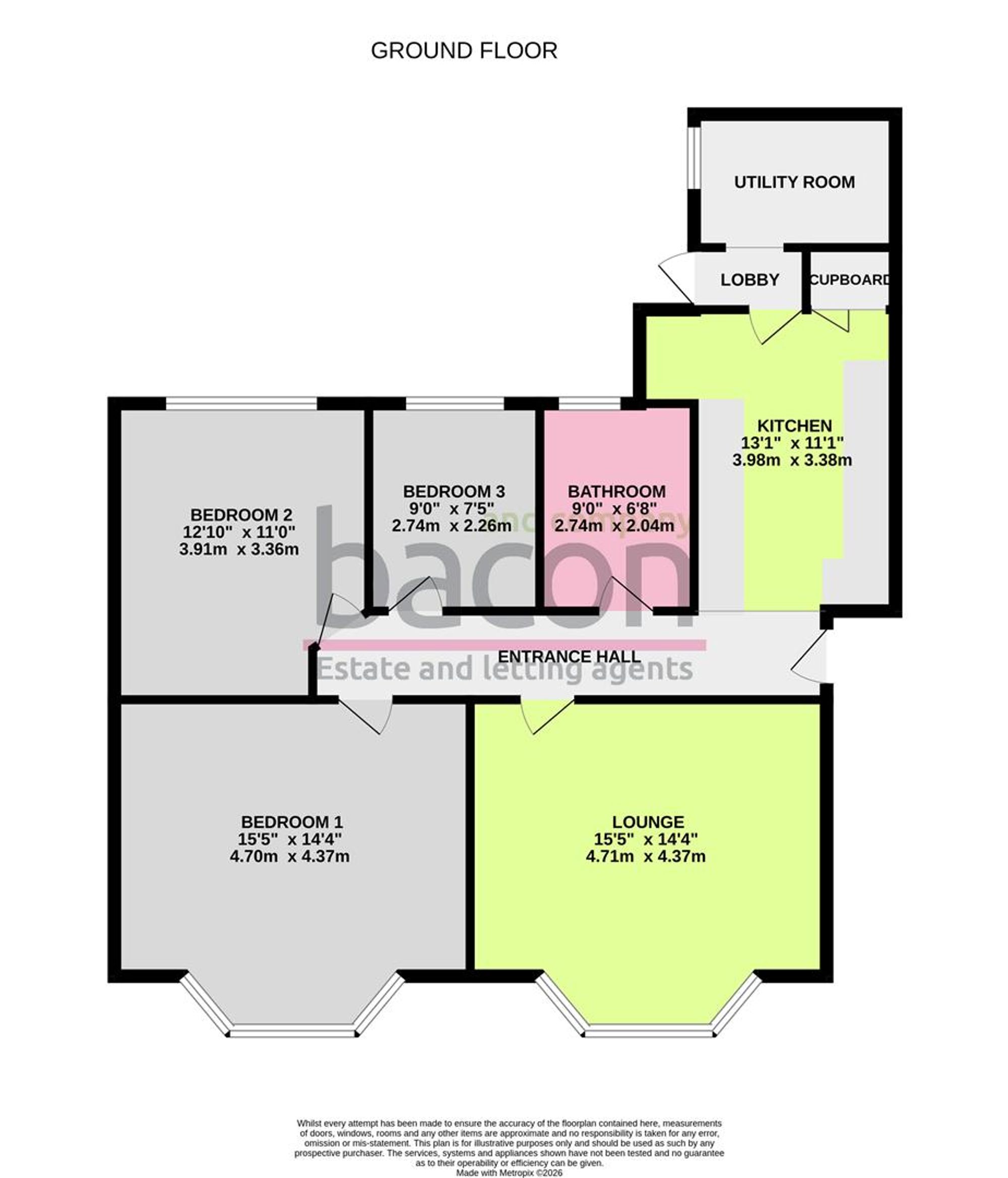Floor Plan | Other | Flat 2, 14 Westbourne Avenue, Worthing, BN14 8DF | For Sale