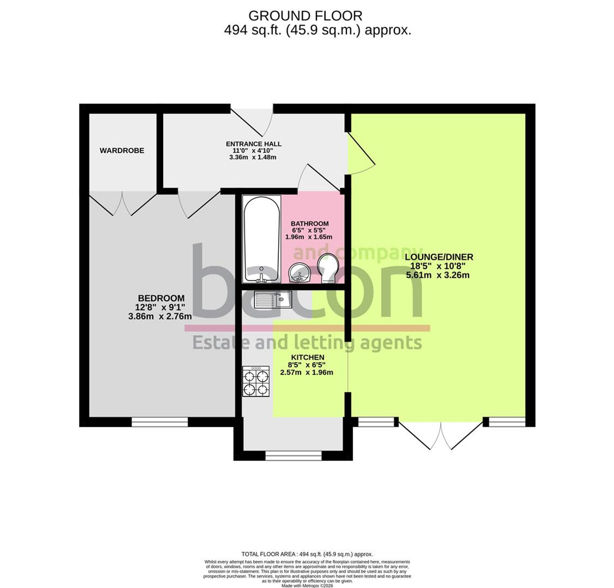 Floor Plan | Other | Flat 4, Guardian Court Rogate Road, Worthing, BN13 2EE | For Sale