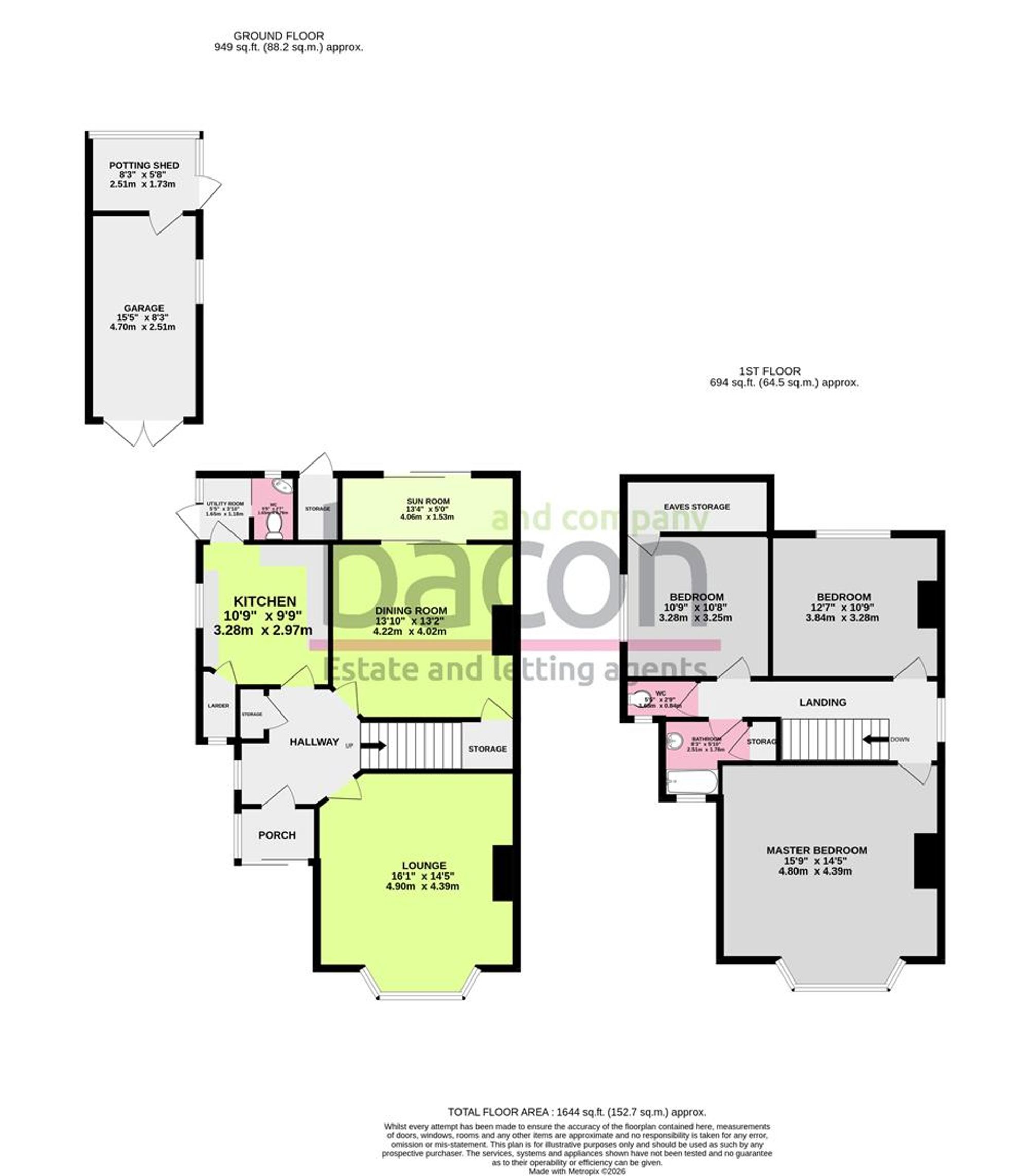 Floor Plan | House | 55 Bulkington Avenue, Worthing, BN14 7JA | For Sale