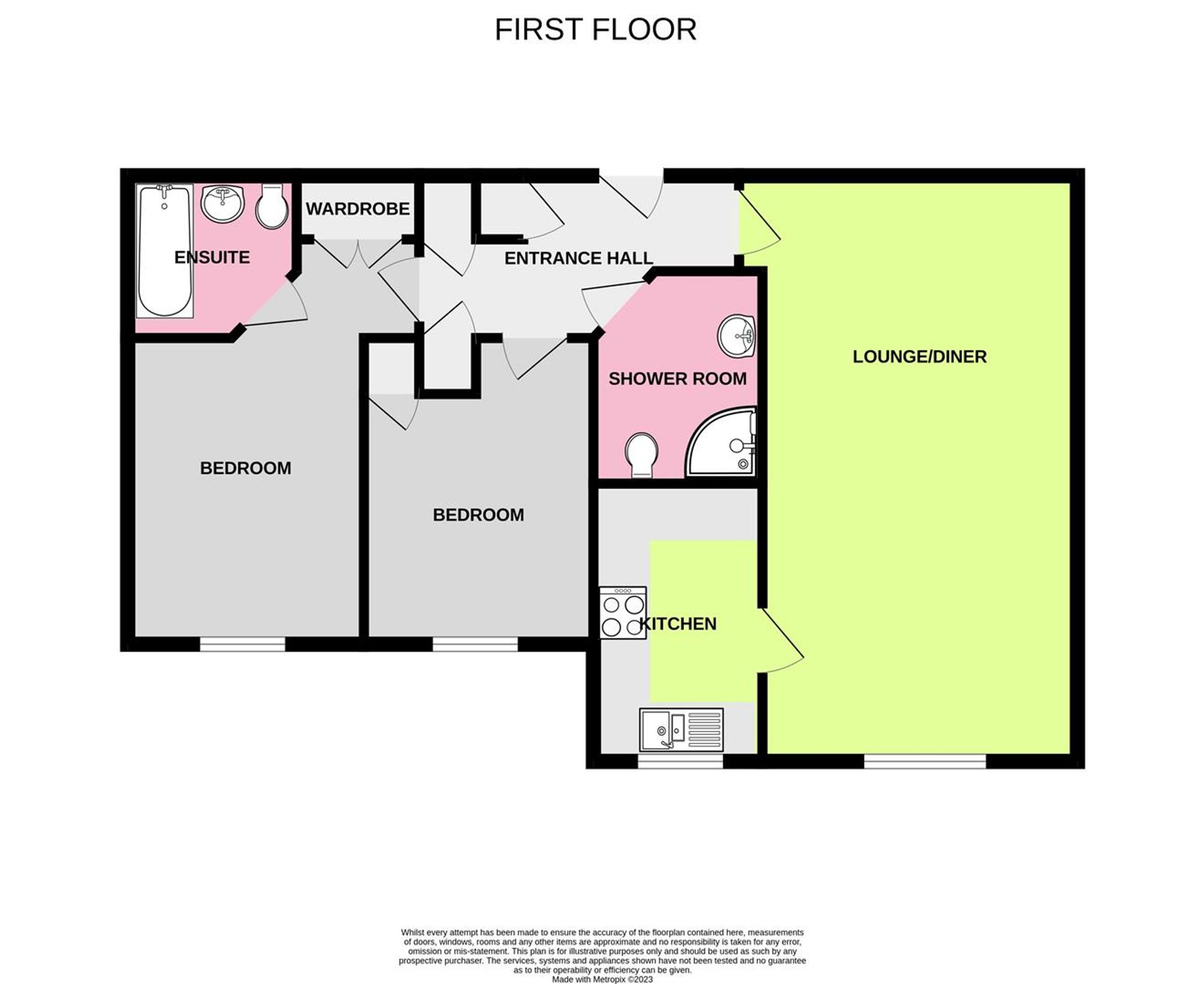 Floor Plan | Other | Flat 14, Grasmere Court Wordsworth Road, Worthing, BN11 3JE | Sold - Subject to Contract