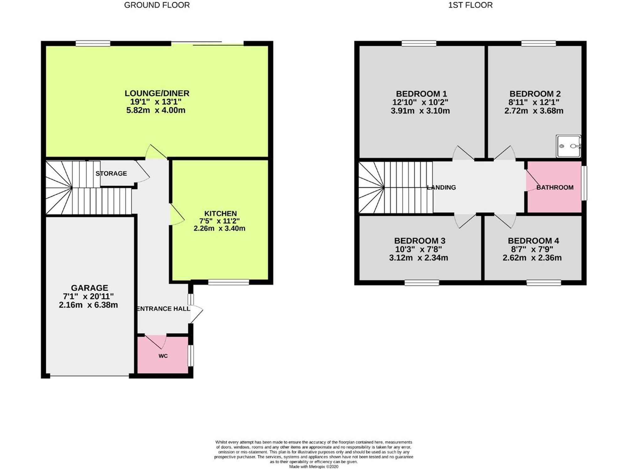 Floor Plan | House | 31 Taw Close, Worthing, BN13 3PQ | Sold - Subject to Contract