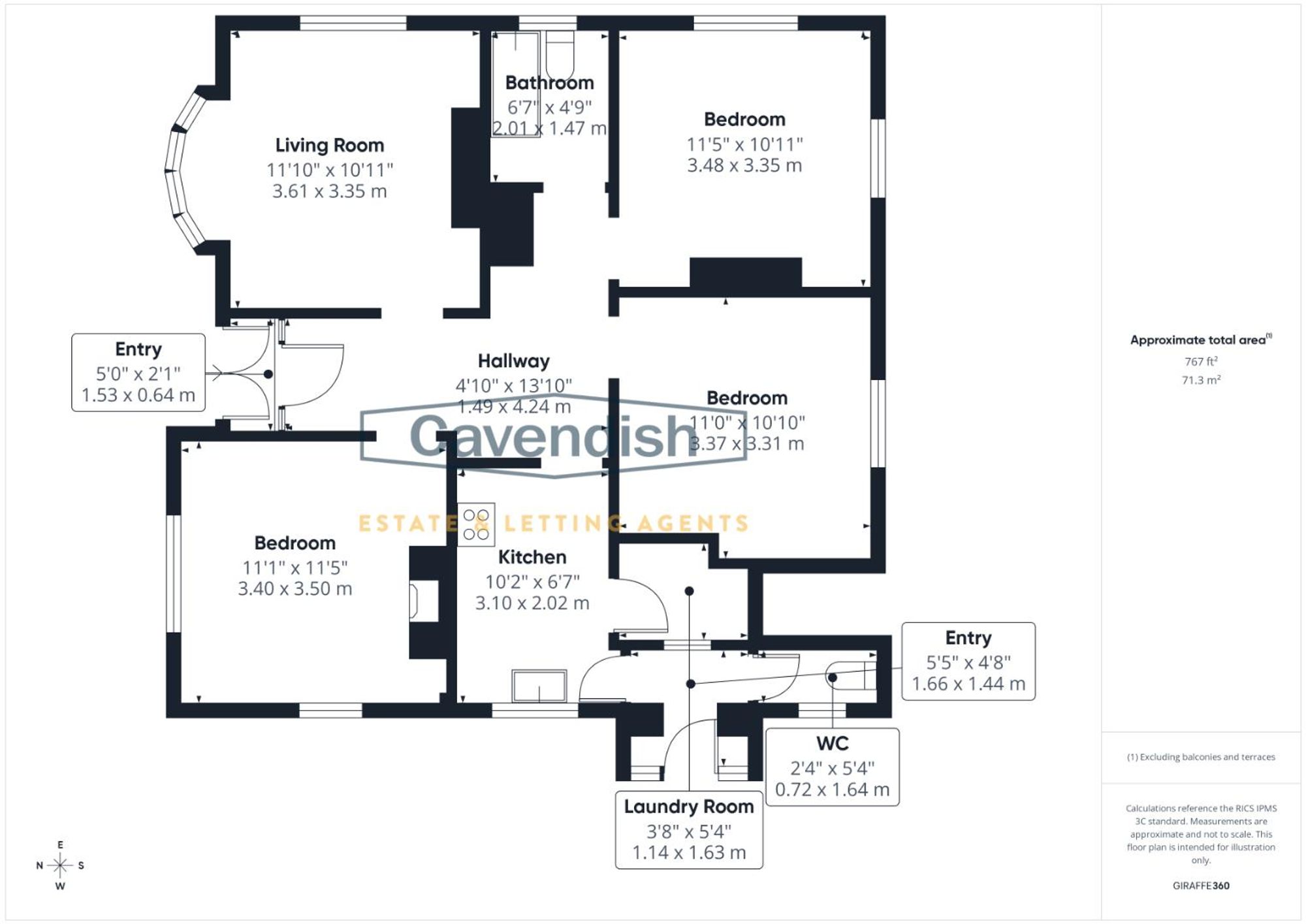 Floor plan — Bryn Yorkin Lane, Caergwrle, LL12