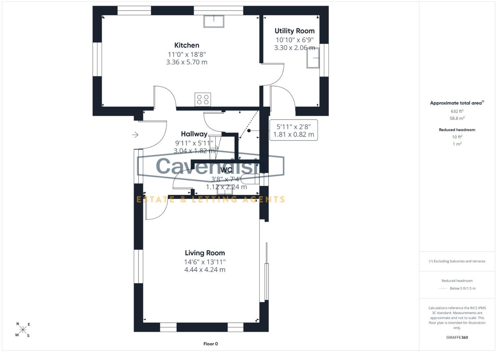 Floor plan — Bryn Saith Marchog, Corwen, LL21