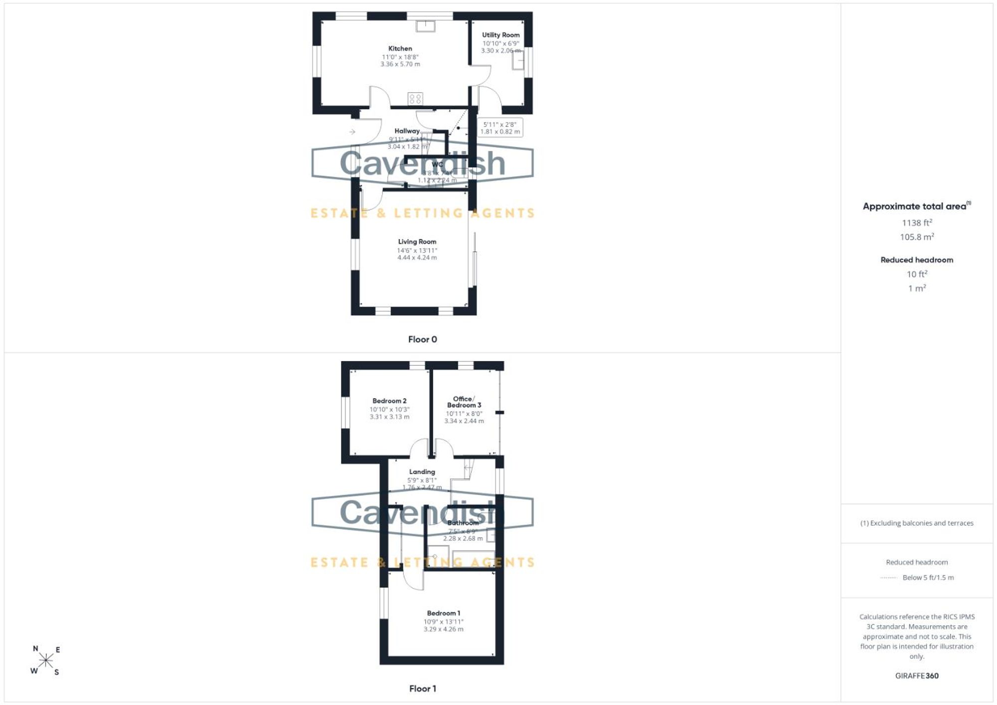 Floor plan — Bryn Saith Marchog, Corwen, LL21