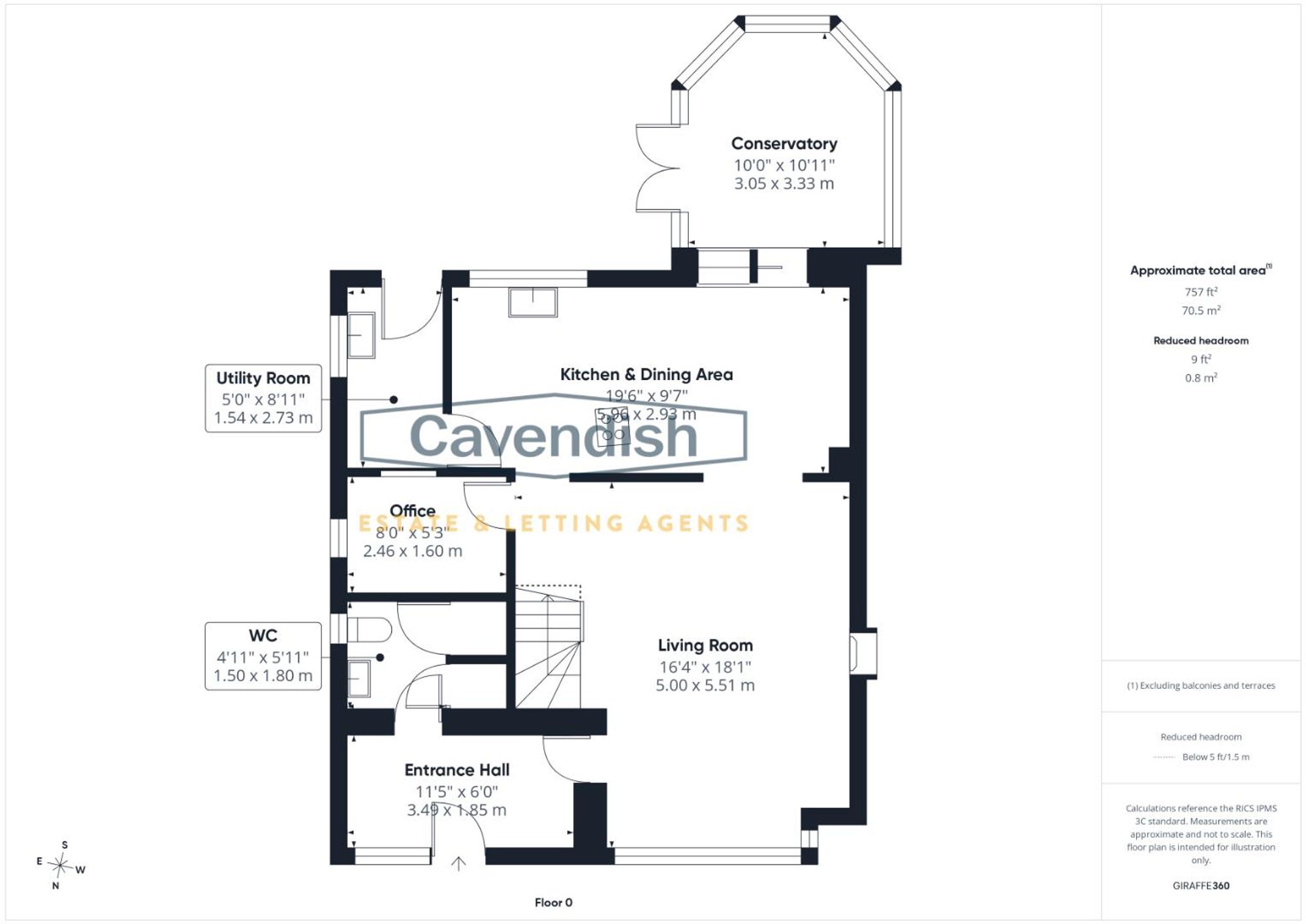 Floor plan — Lupin Drive, Huntington, CH3