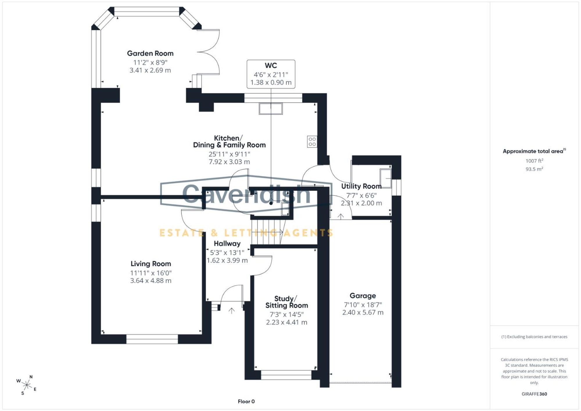 Floor plan — Vincent Drive, Chester, CH4