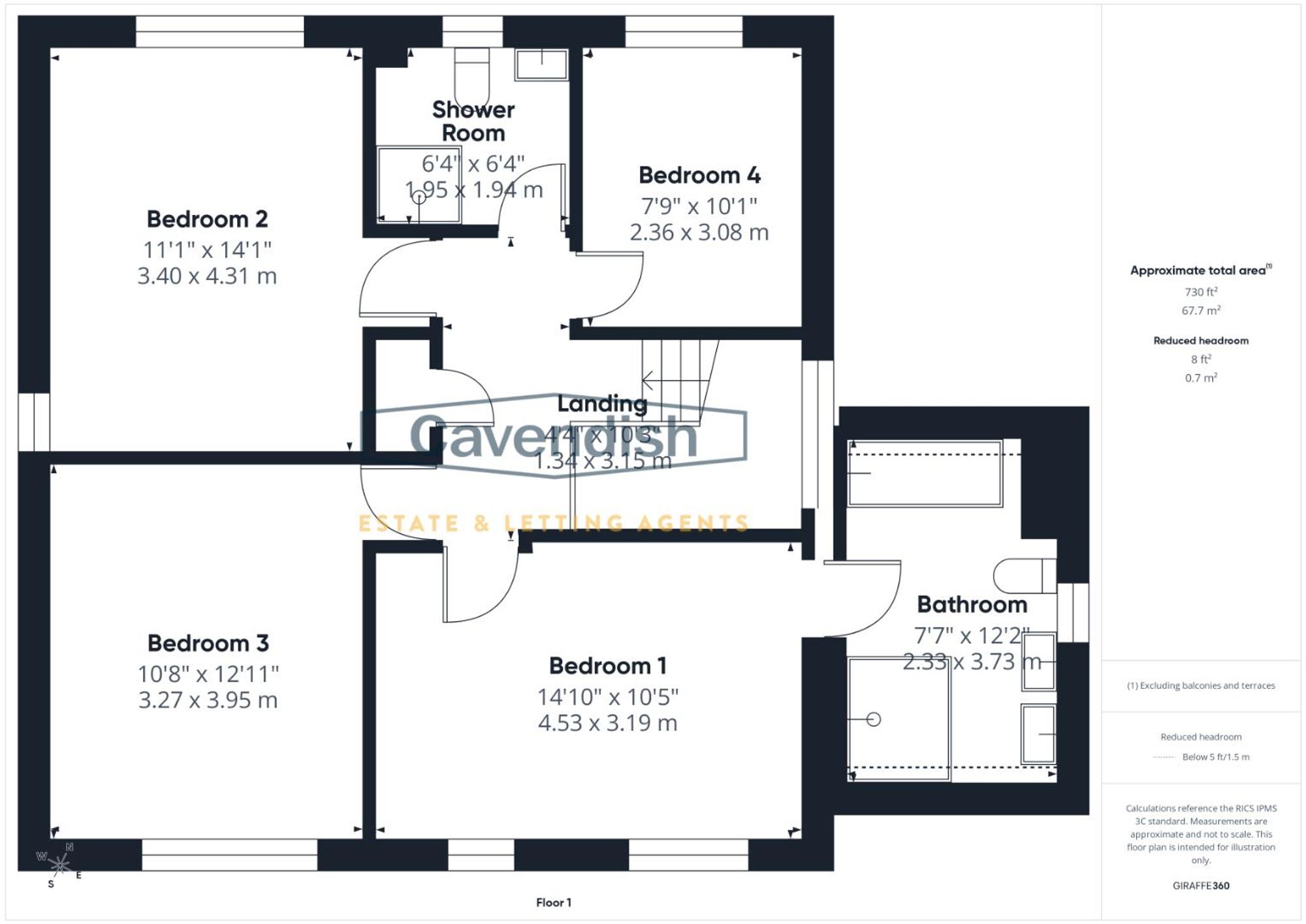 Floor plan — Vincent Drive, Chester, CH4