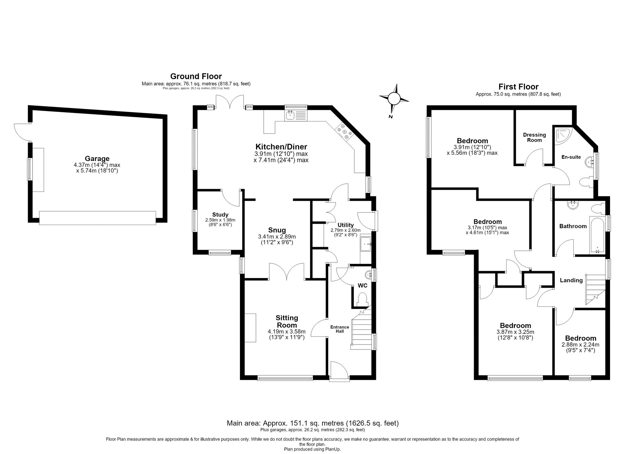 4 Bedroom House For Sale - Westwood Avenue, Hitchin, SG4 Floor Plan