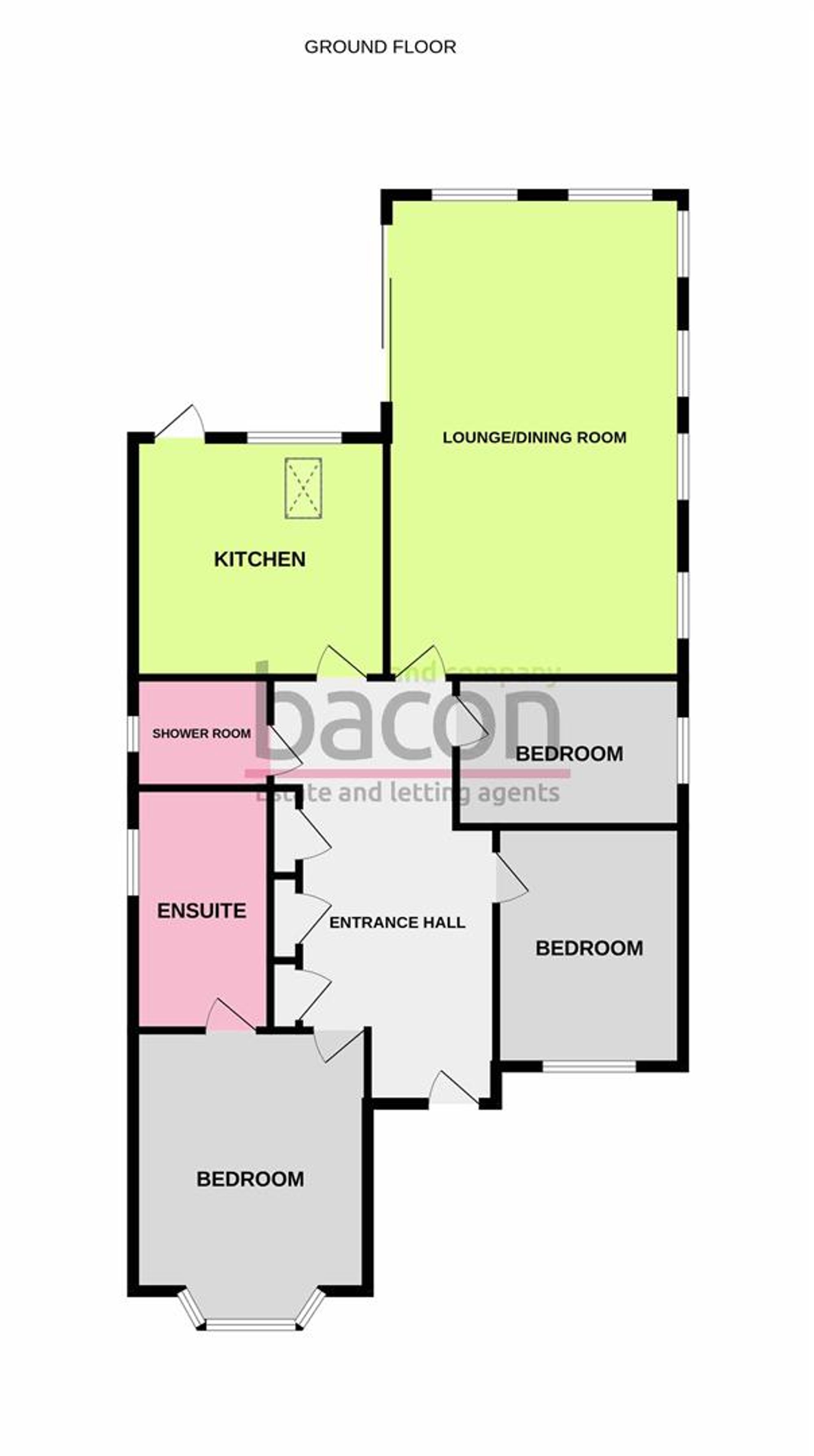Floor Plan | Bungalow | 74 Chute Avenue, Worthing, BN13 3DU | For Sale