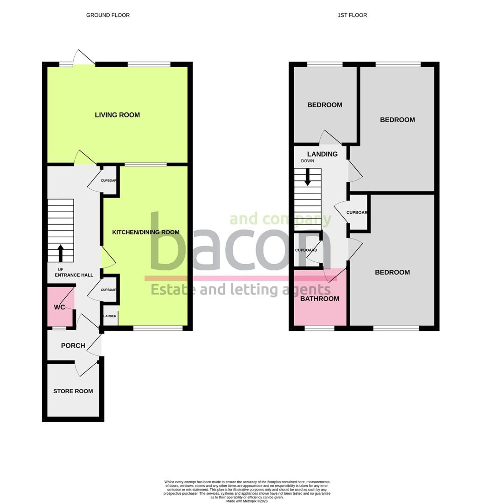 Floor Plan | House | 7 Exford Walk, Worthing, BN13 2SB | For Sale