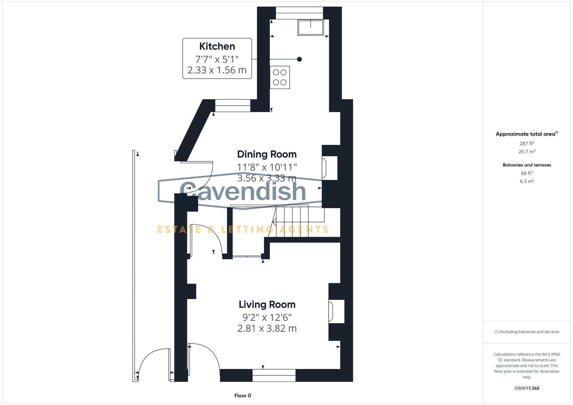 Floor plan — Greenway Street, Handbridge, Chester