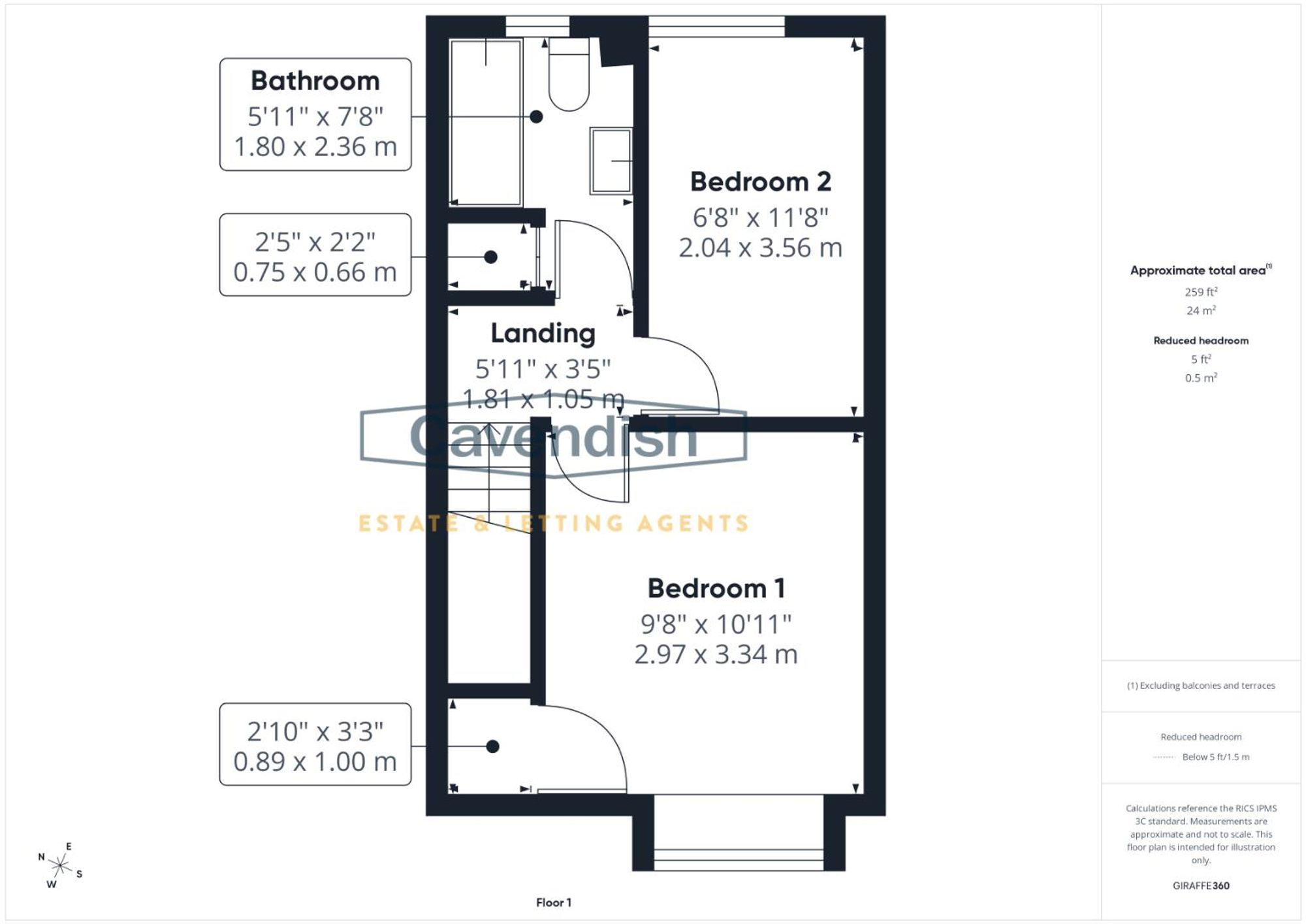 Floor plan — Fron Haul, Ruthin, LL15