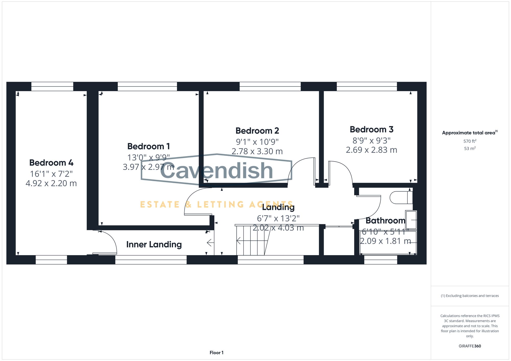 Floor plan — Rowcliffe Avenue, Westminster Park, Chester