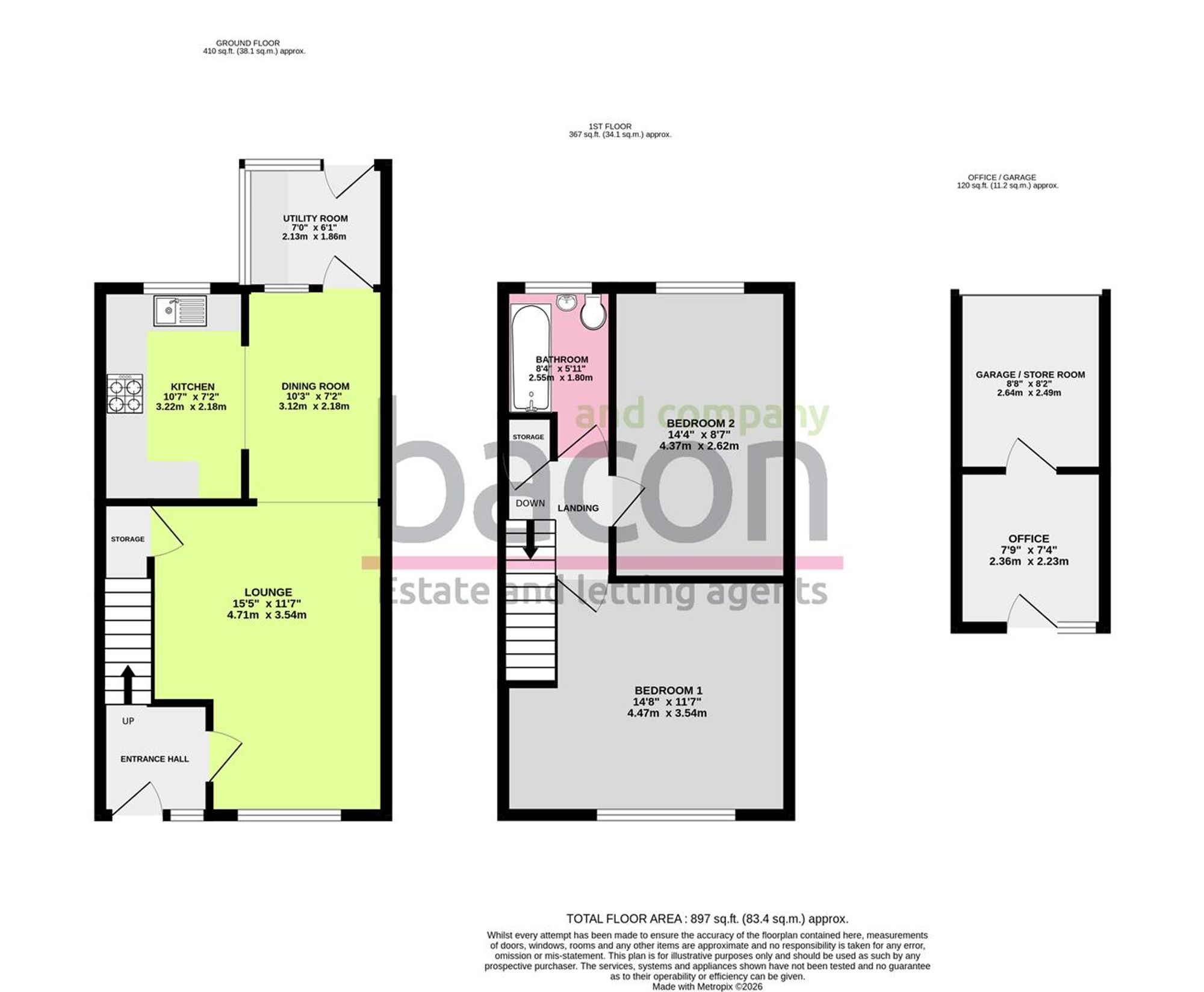 Floor Plan | House | 59 Dominion Road, Worthing, BN14 8LB | For Sale