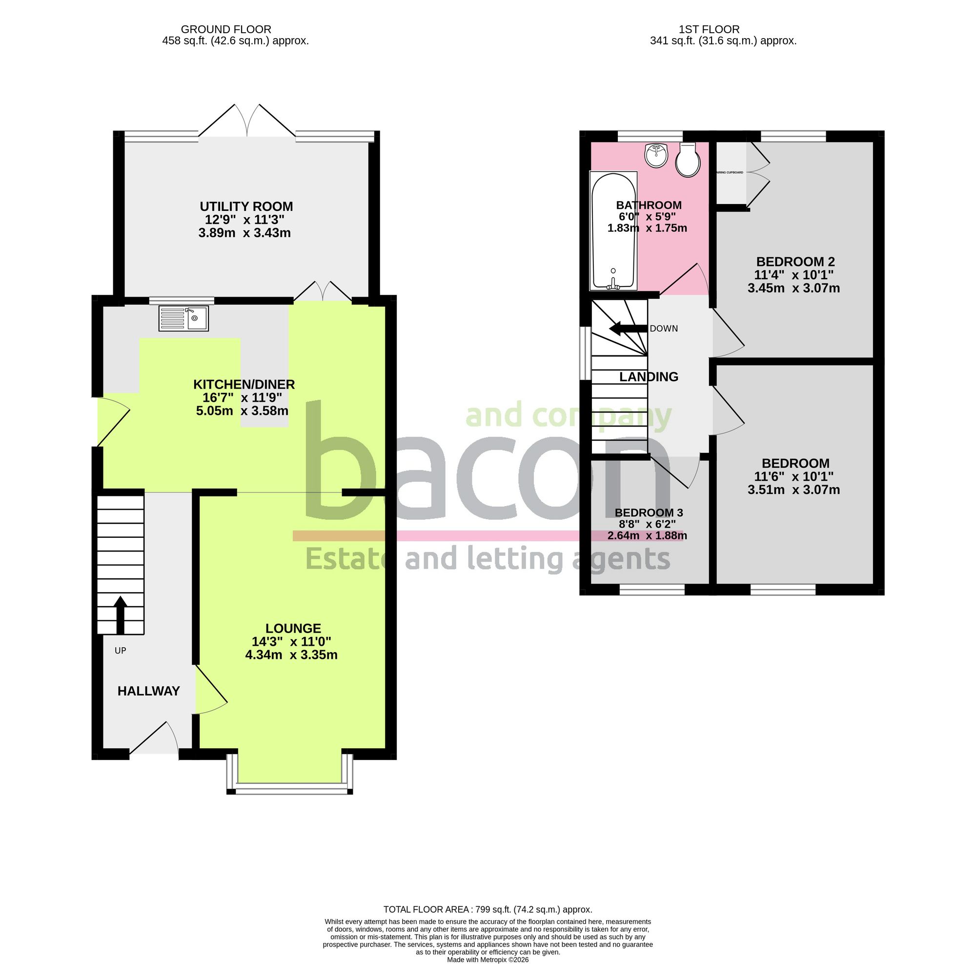 Floor Plan | House | 33 Penfold Road, Worthing, BN14 8PH | For Sale