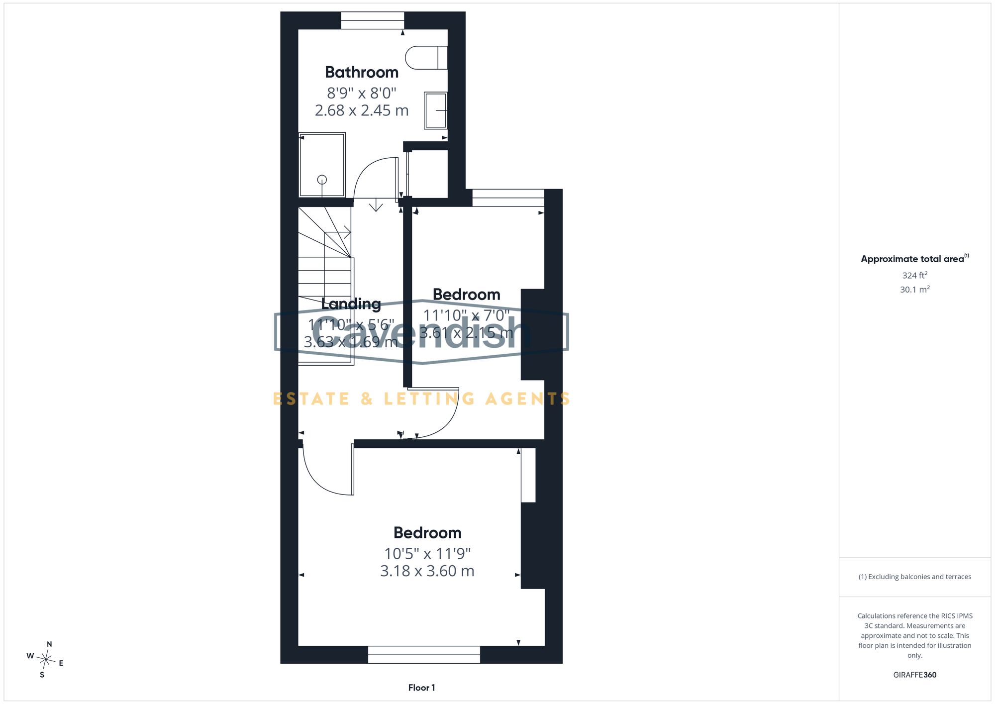 Floor plan — Cuppin Street, Chester, CH1