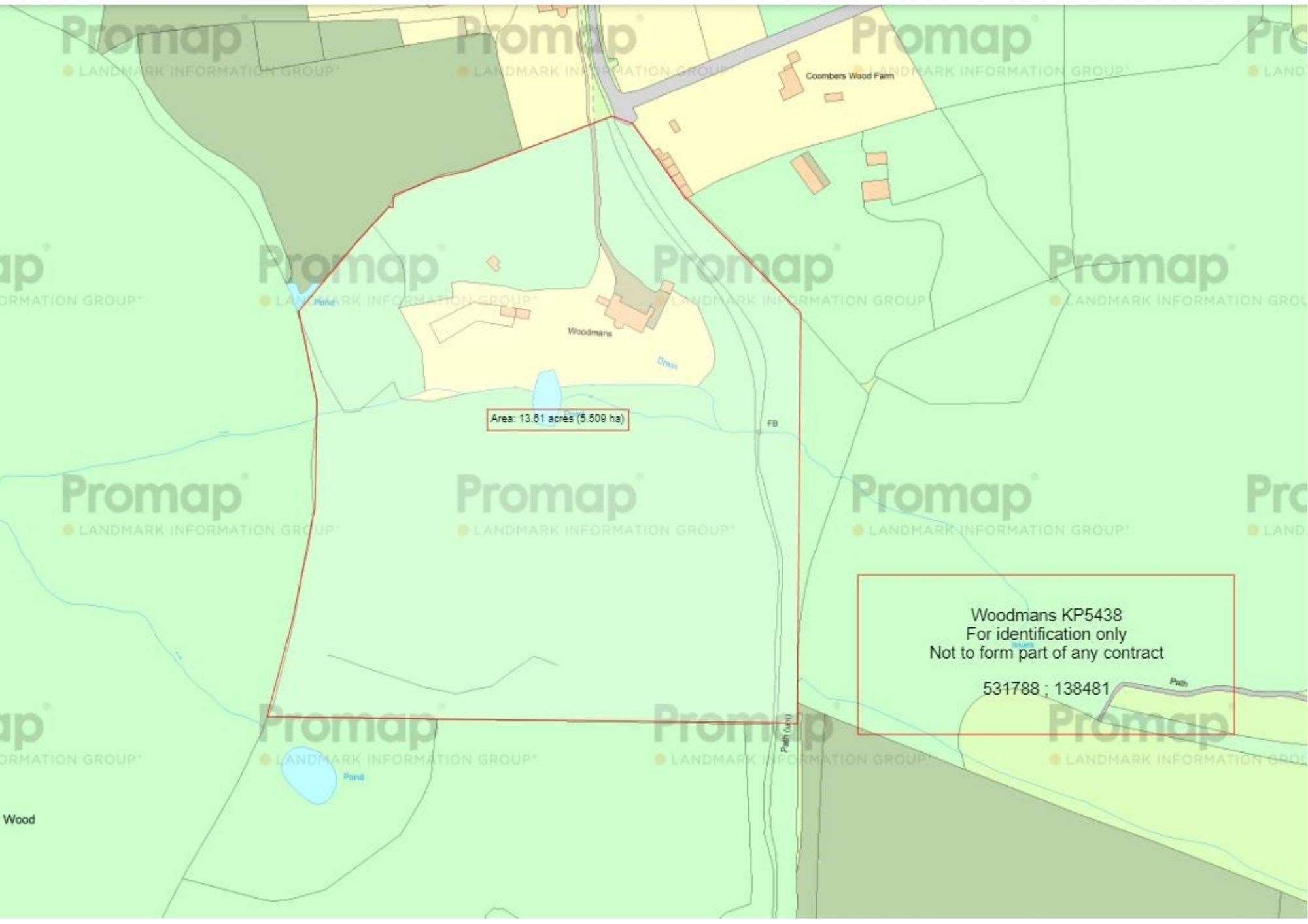 Floorplan for Site plan - whole estate 13.61 acres condensed