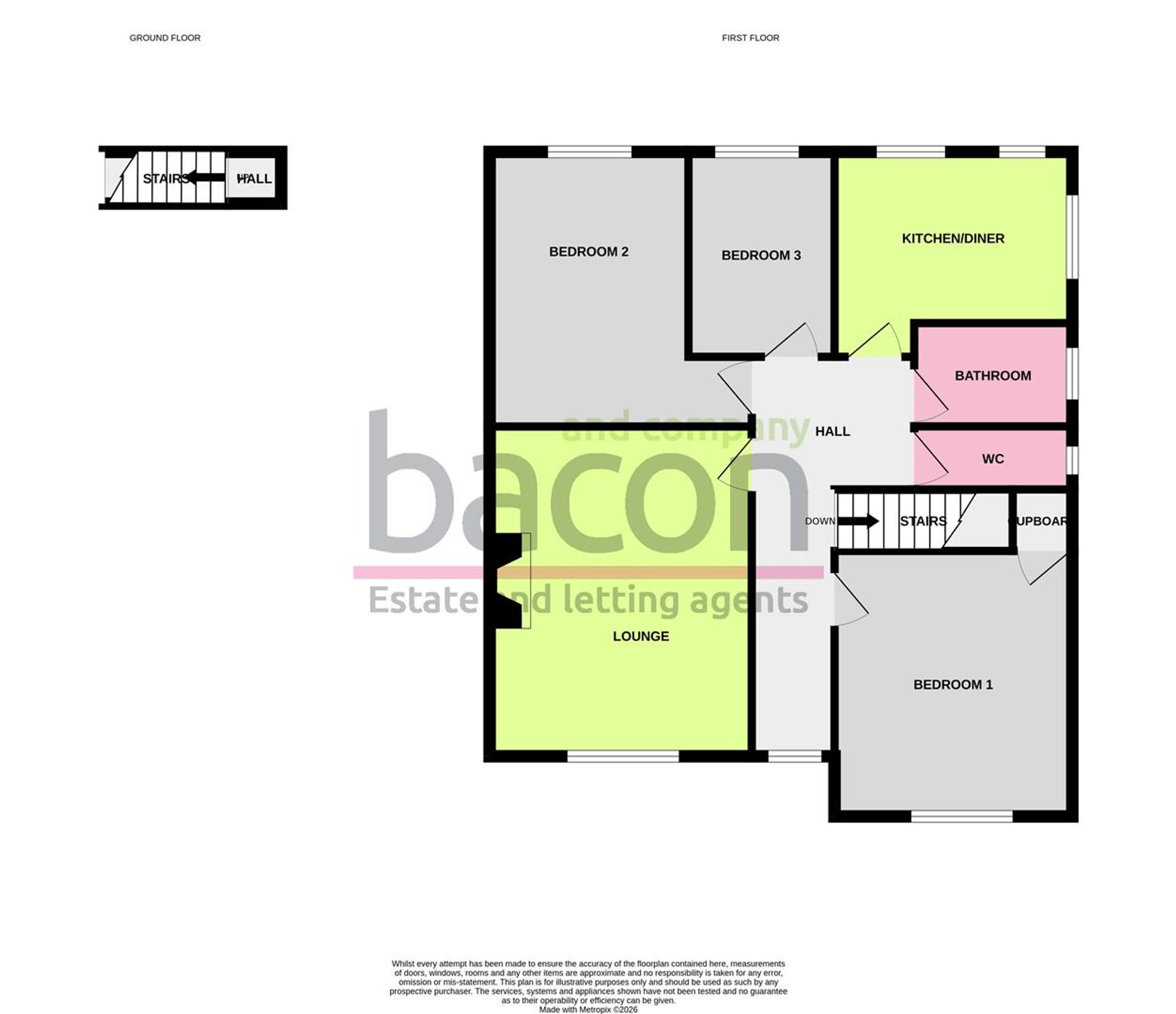 Floor Plan | Flat | 45 Southview Gardens, Worthing, BN11 5JA | For Sale
