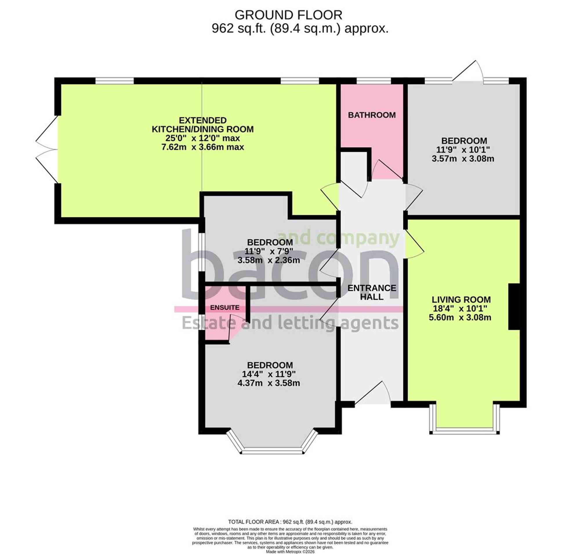 Floor Plan | Bungalow | 1 Leeward Road, Worthing, BN13 1NA | Sold - Subject to Contract