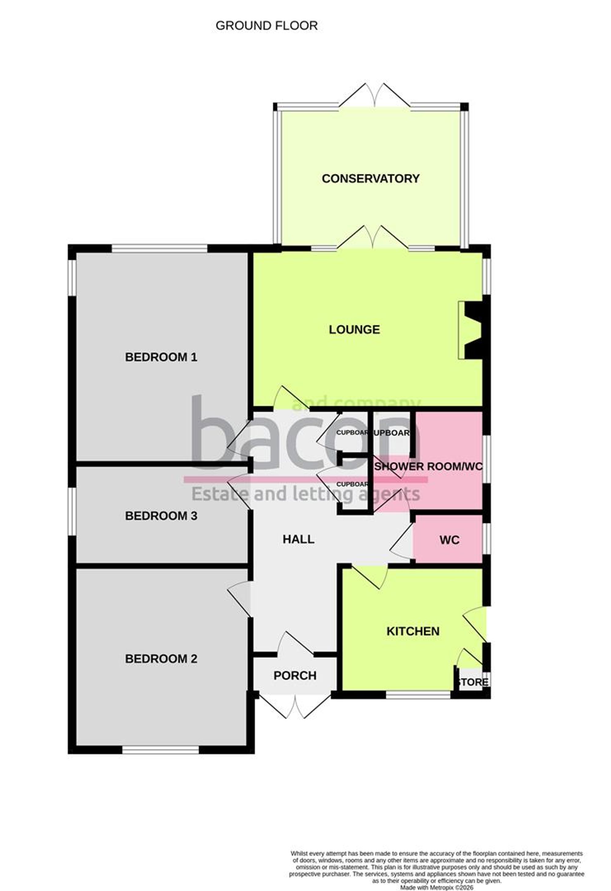 Floor Plan | Bungalow | 6 West Drive, Ferring, Worthing, BN12 5QZ | For Sale
