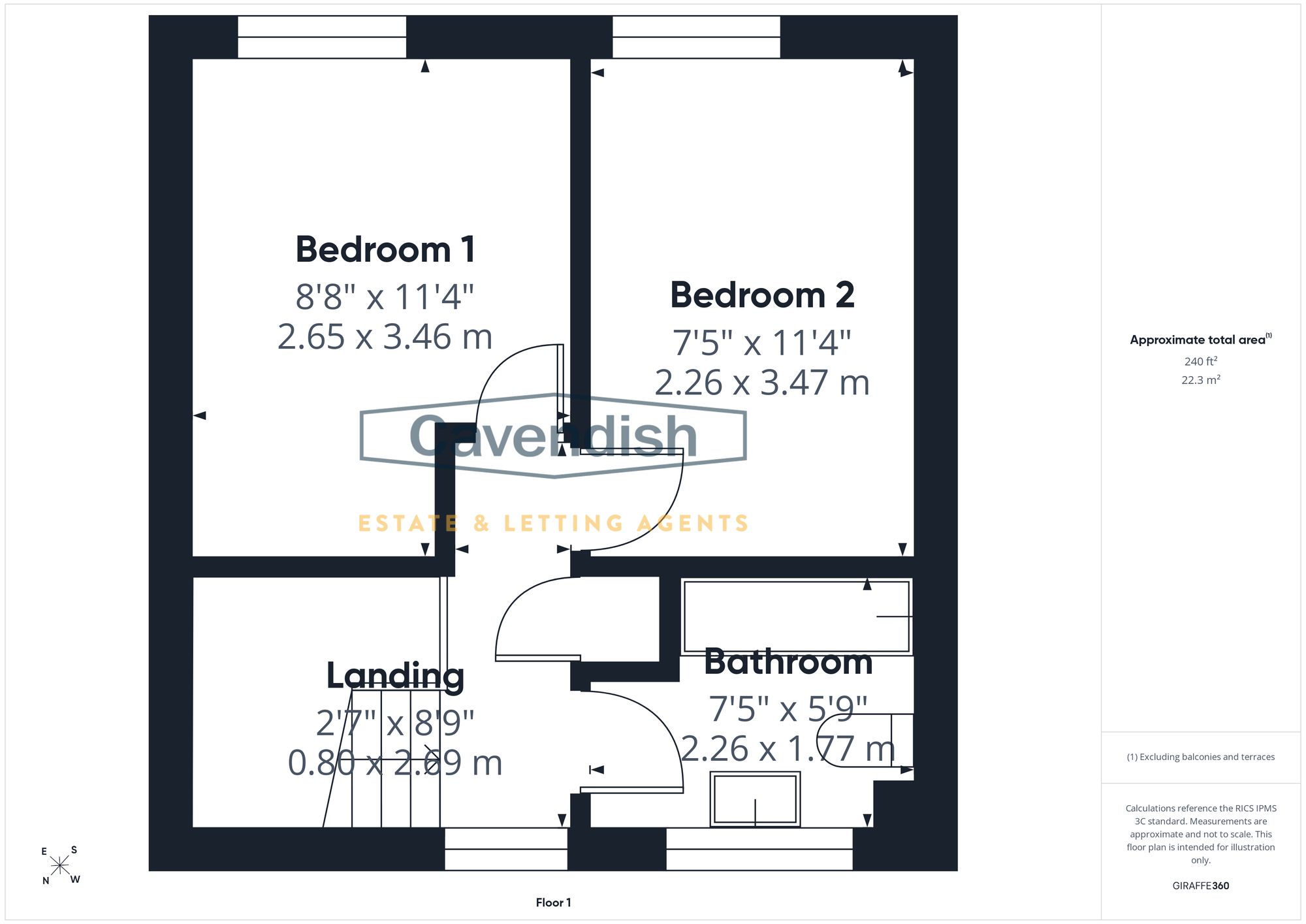 Floor plan — Northgate Avenue, Northgate Village, Chester