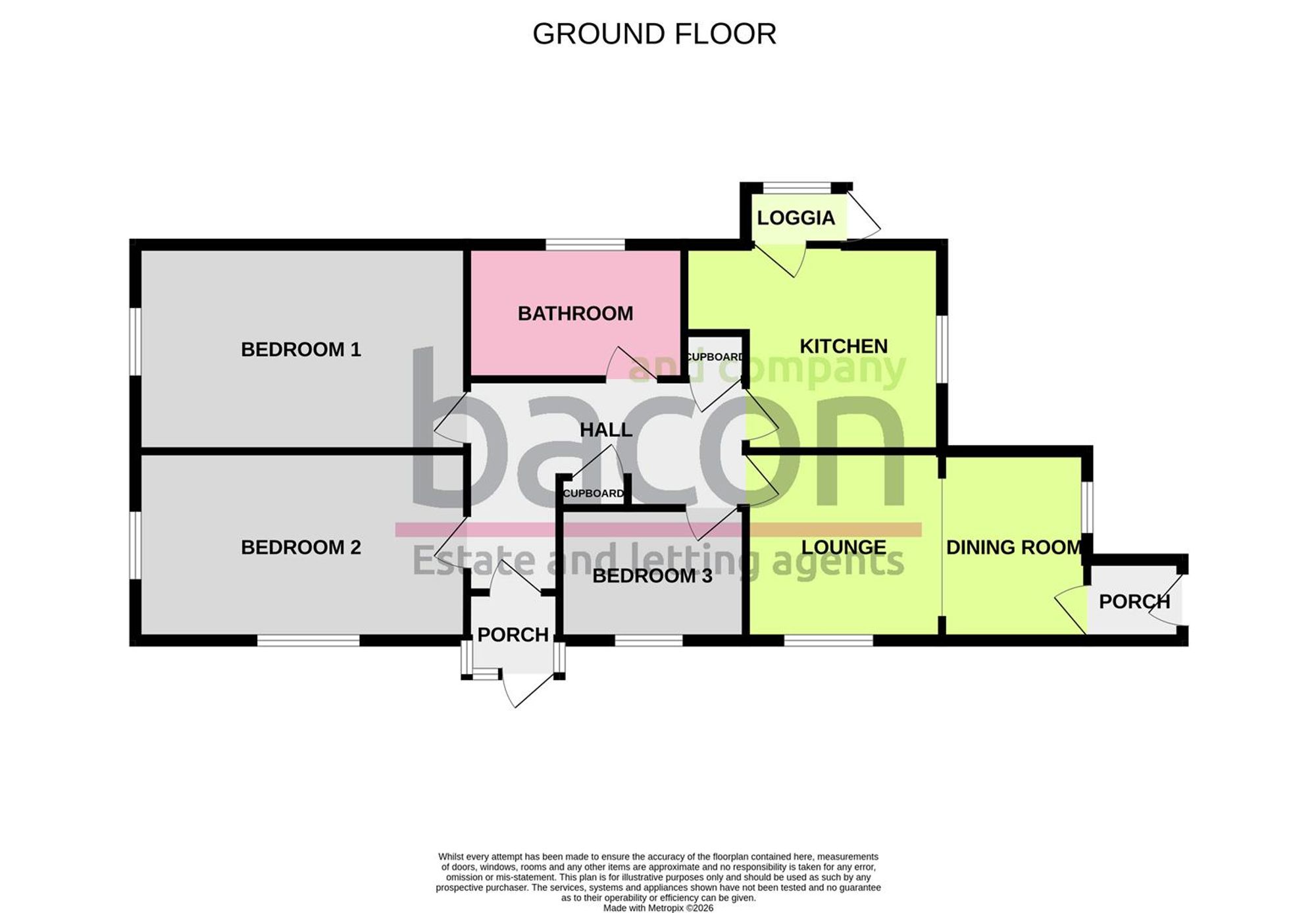 Floor Plan | Bungalow | 1 Rackham Road, Worthing, BN13 1LH | Sold - Subject to Contract
