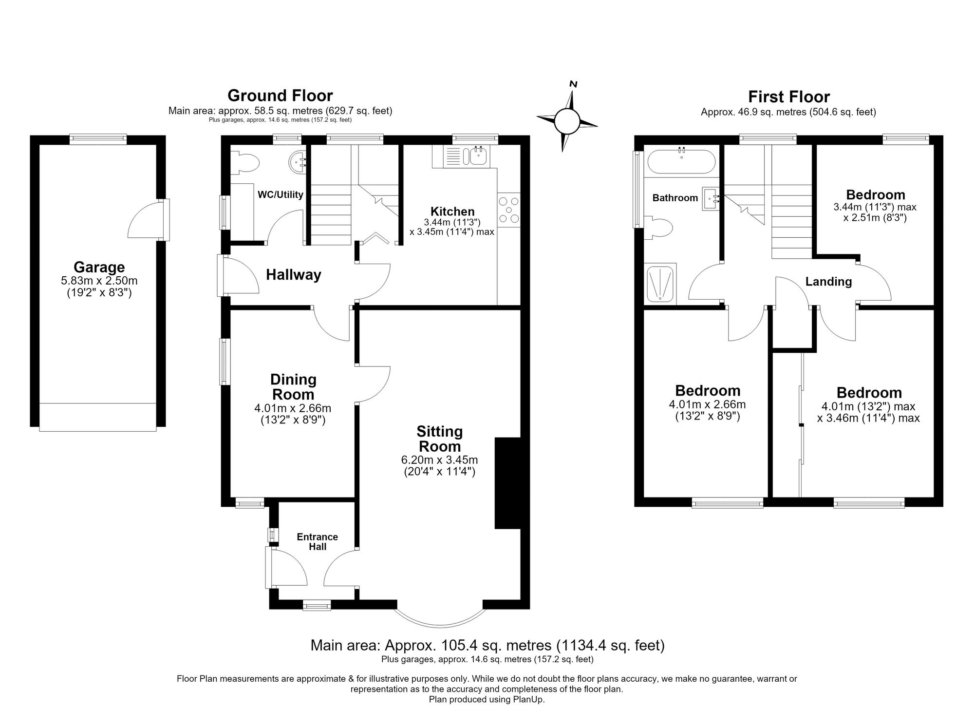 3 Bedroom House For Sale - Stevenage Road, Little Wymondley, SG4 Floor Plan
