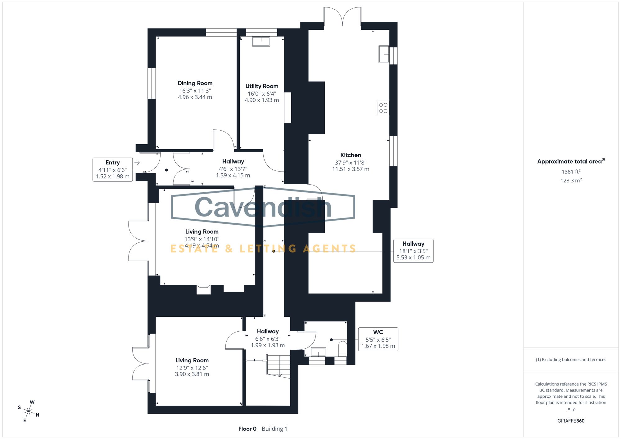 Floor plan — Holywell Road, Rhuallt, LL17