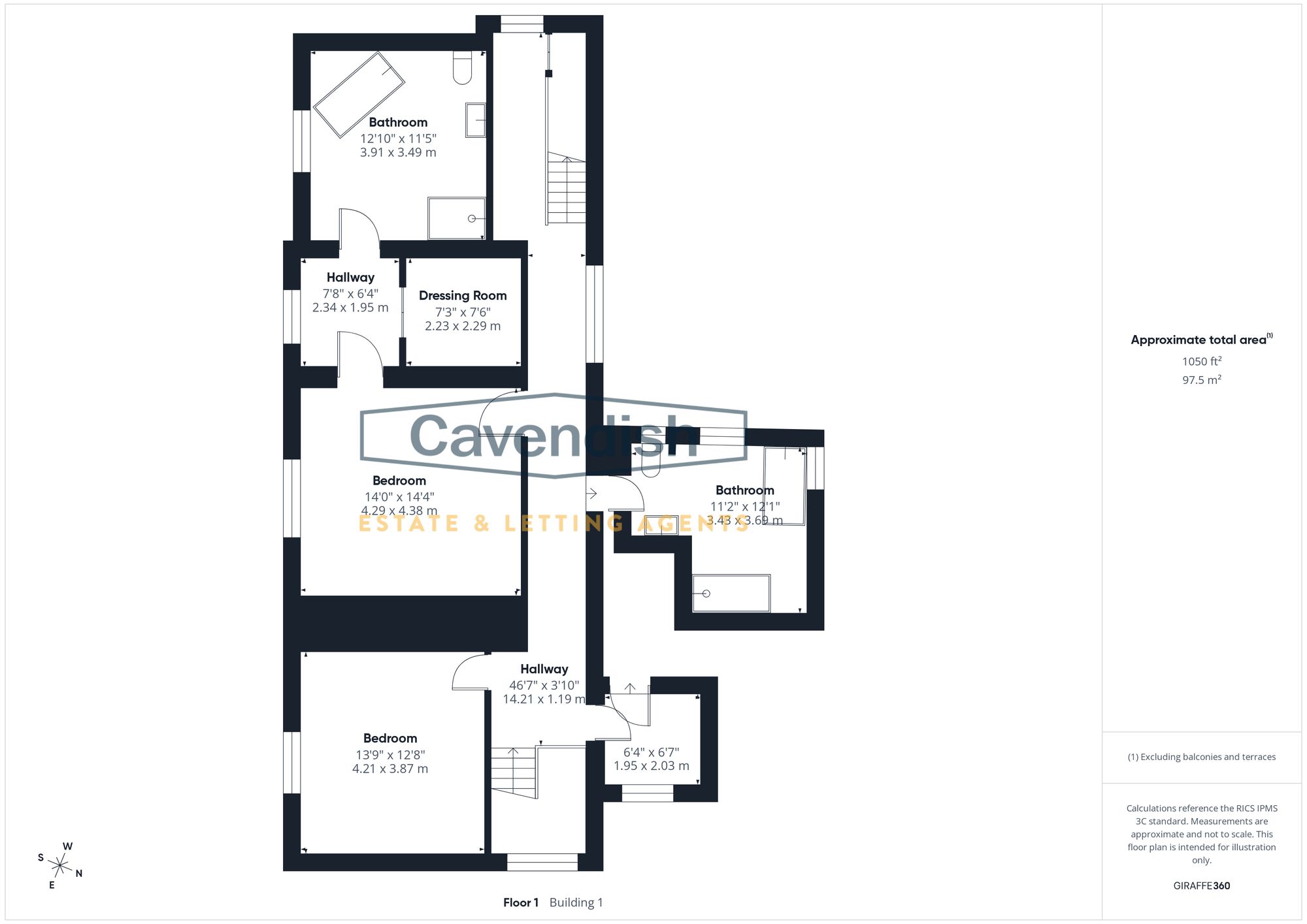 Floor plan — Holywell Road, Rhuallt, LL17