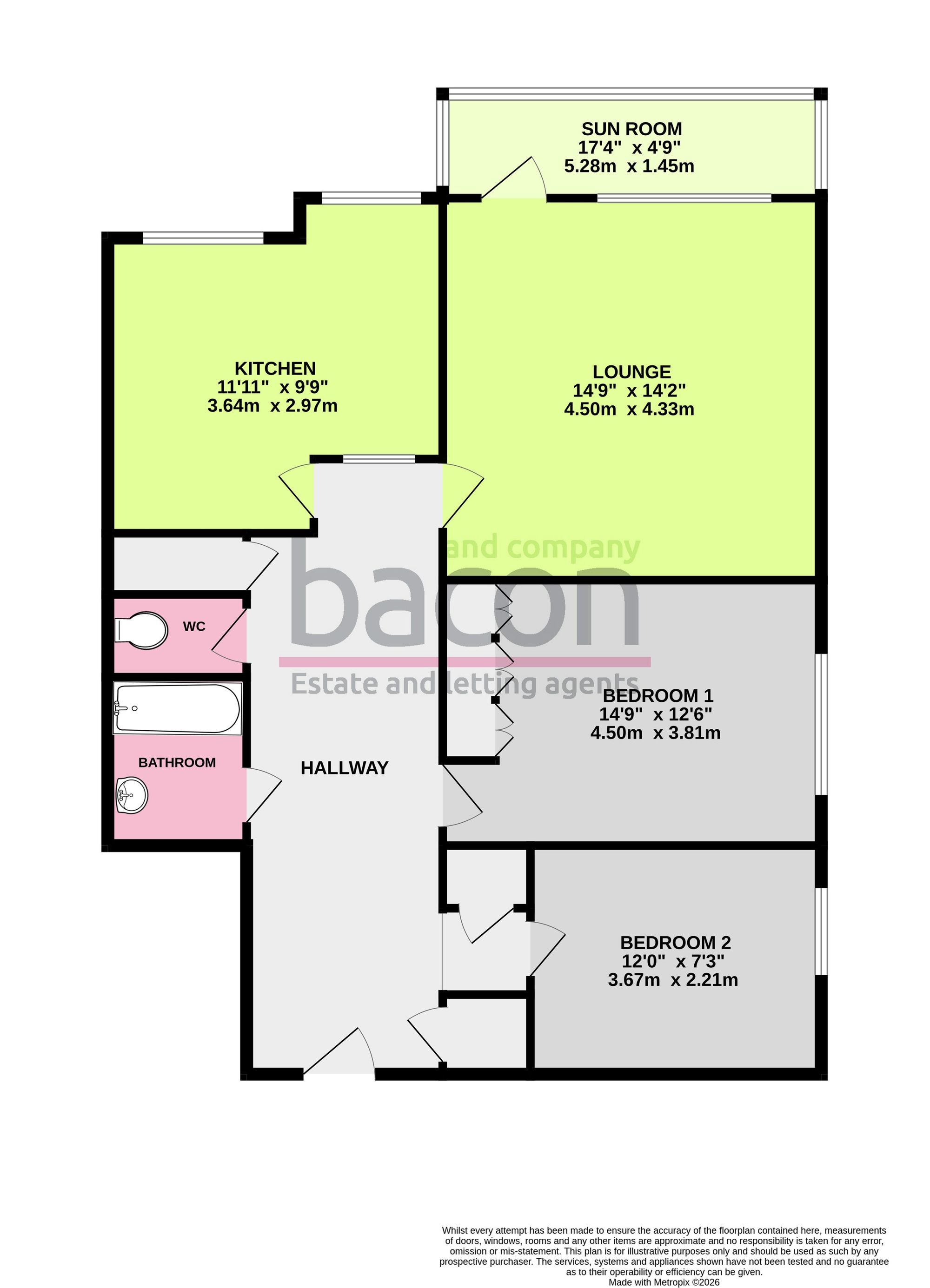 Floor Plan | Flat | 32 Manor Lea Boundary Road, Worthing, BN11 4RN | For Sale