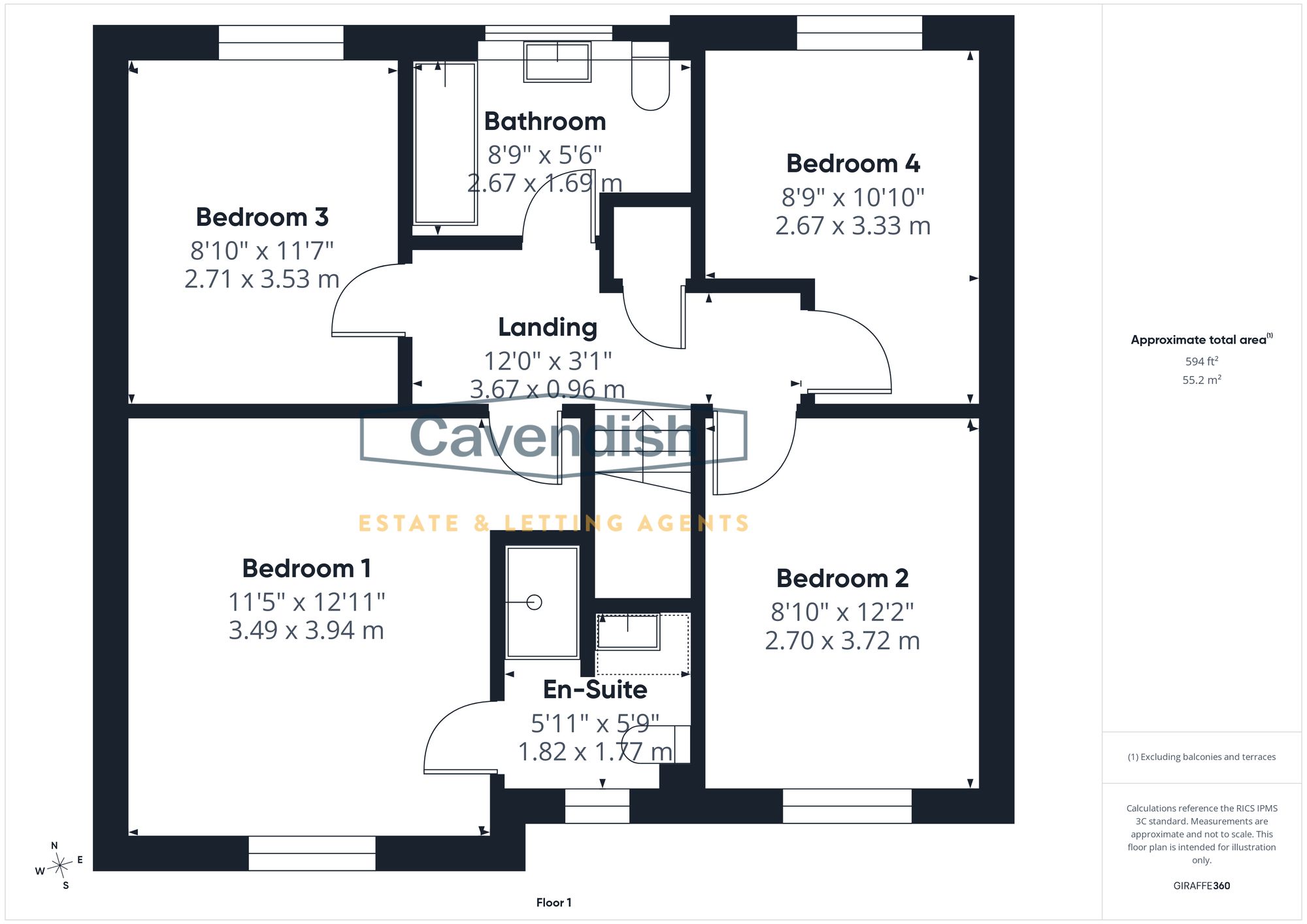 Floor plan — Evans Court, Broughton, CH4