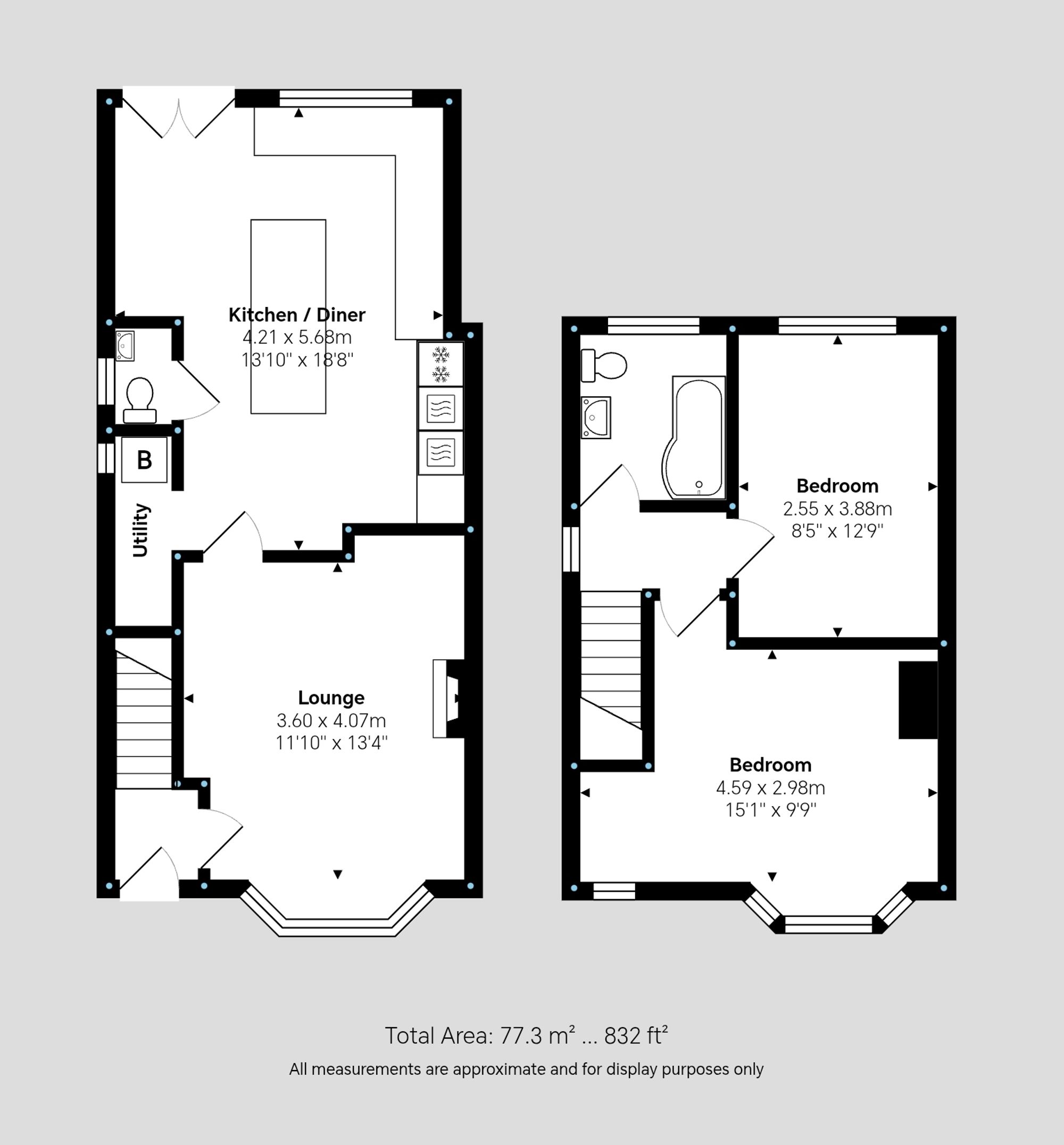 Tudor Road, Hinckley, LE10 Floorplan