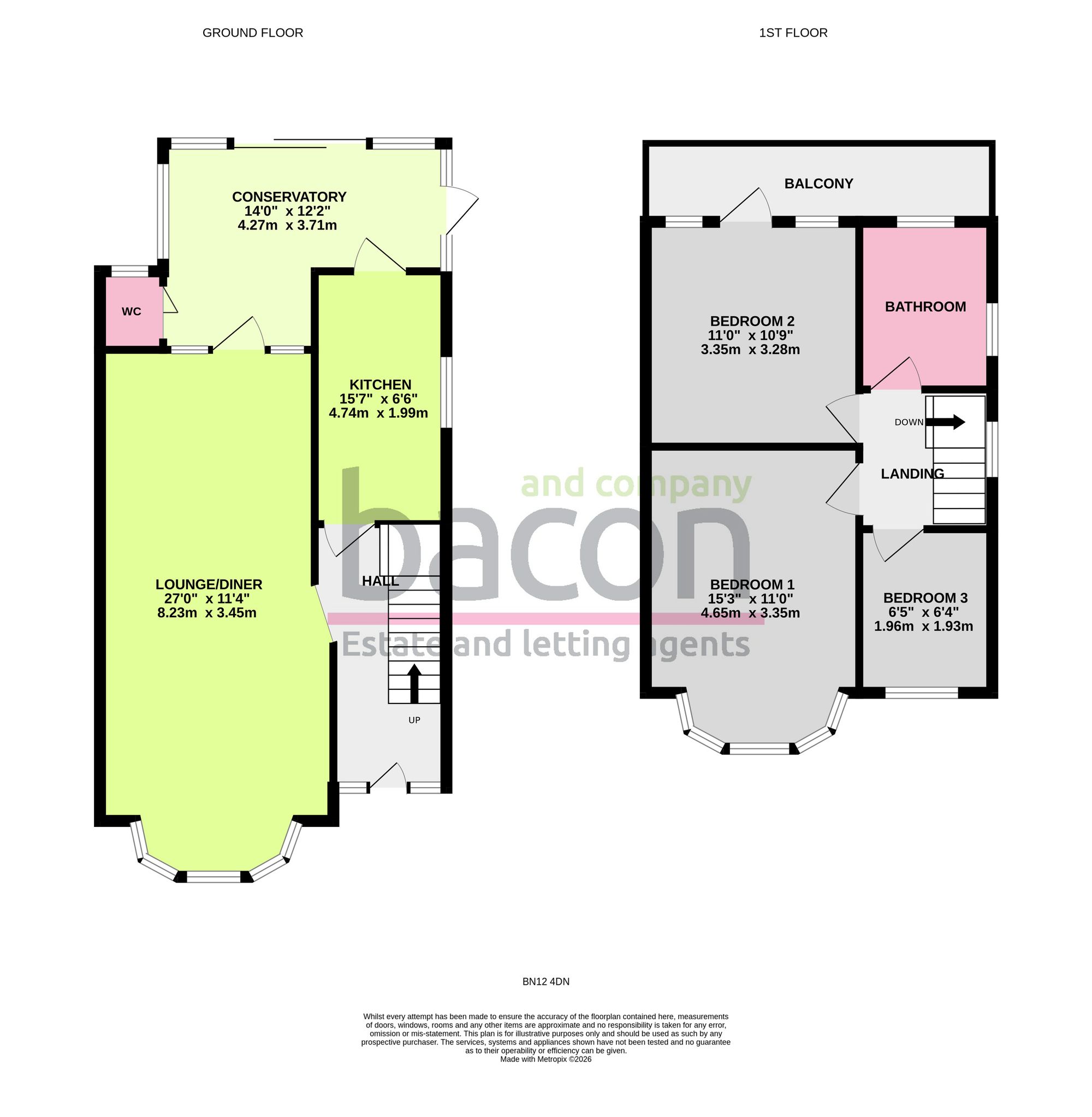 Floor Plan | House | 27 Brook Barn Way, Goring-By-Sea, Worthing, BN12 4DN | For Sale