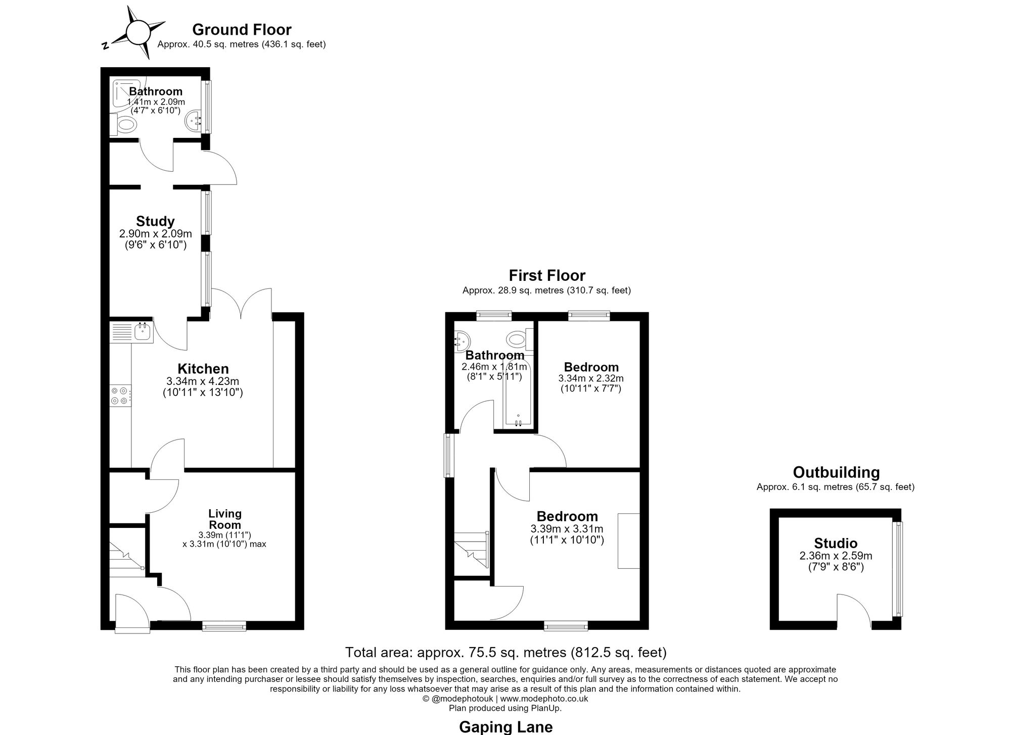 2 Bedroom House For Sale - Gaping Lane, Hitchin, SG5 Floor Plan