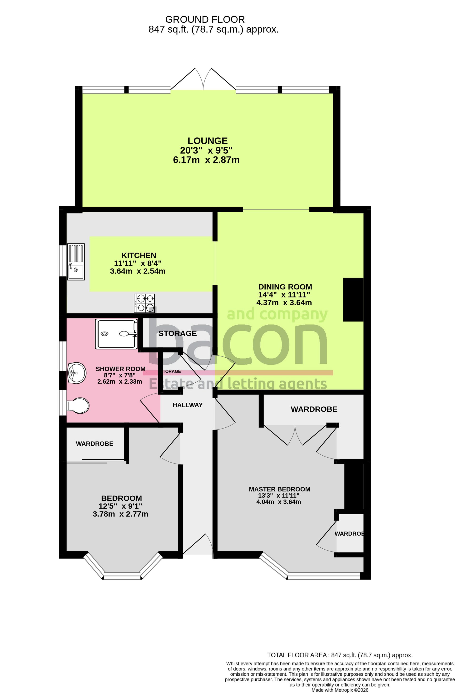Floor Plan | Bungalow | 52 Old Shoreham Road, Lancing, BN15 0QZ | For Sale