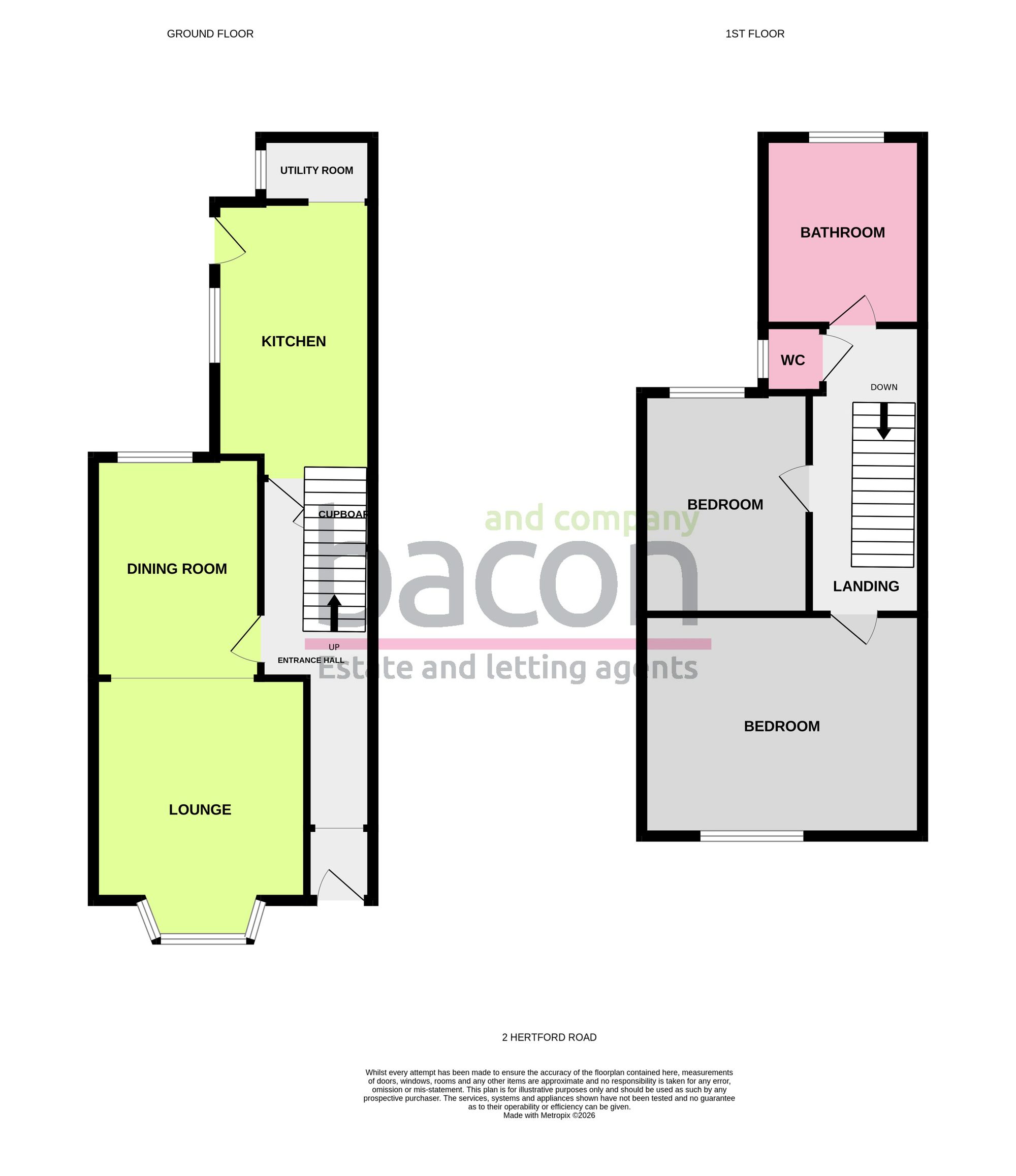Floor Plan | House | 2 Hertford Road, Worthing, BN11 1HX | For Sale