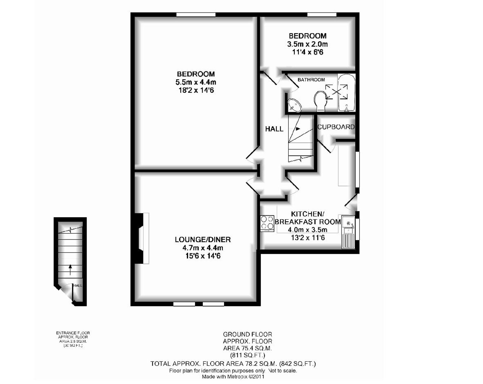 Floorplan for St. Georges Road, Harrogate, HG2