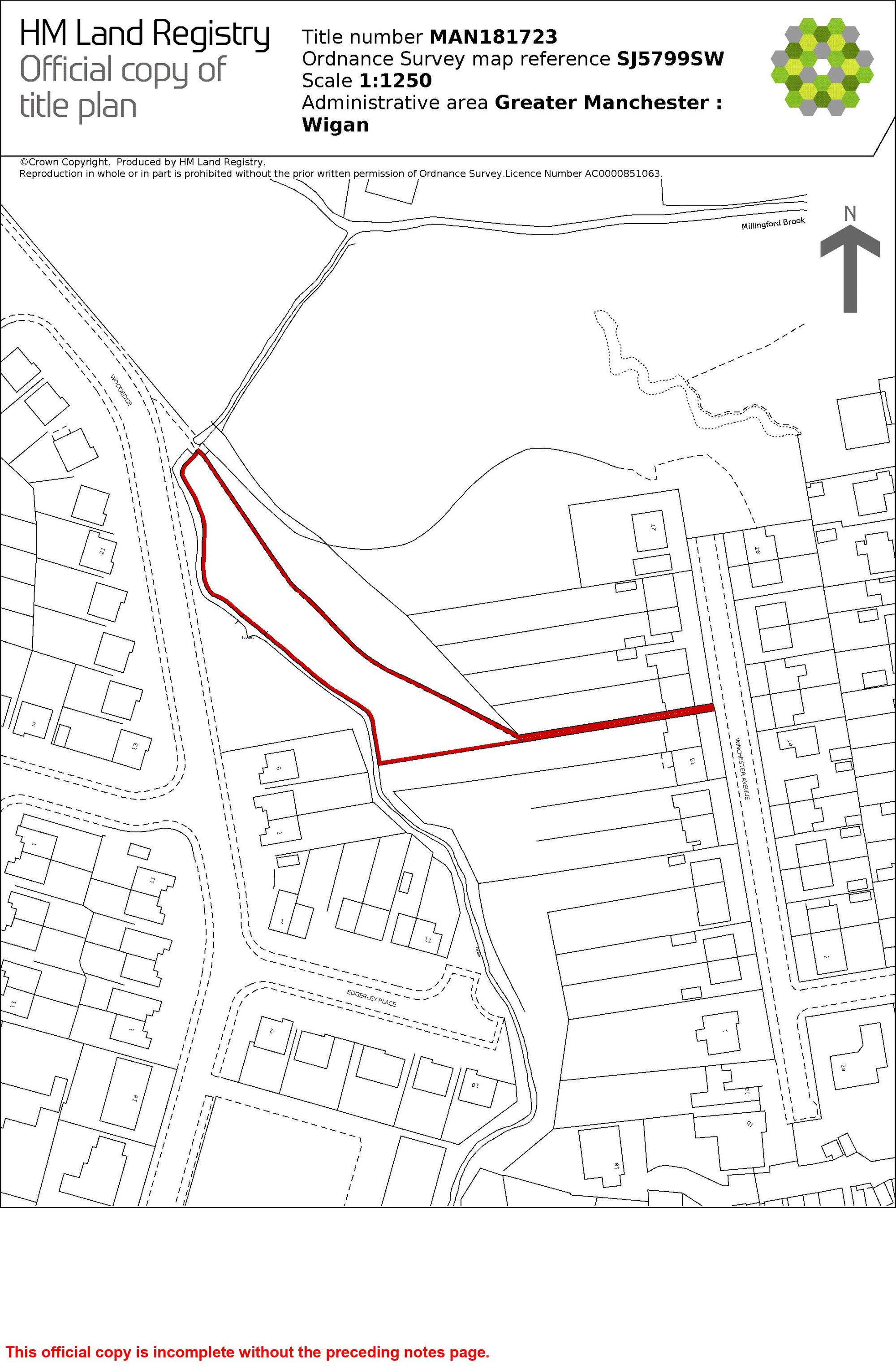 Land to the rear of, Winchester Avenue, Ashton in Makerfield