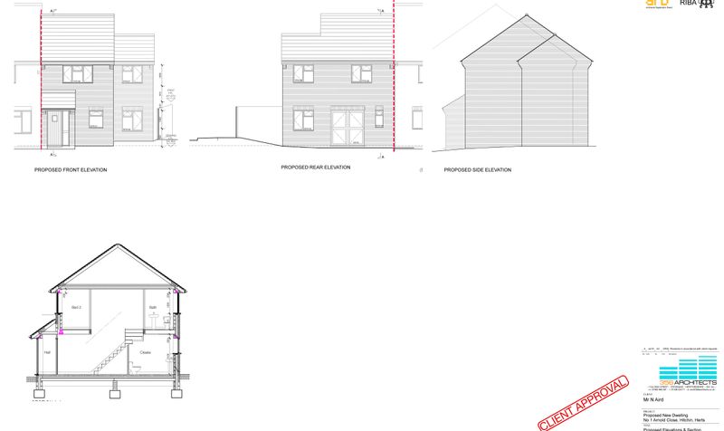 0 Bedroom House For Sale &ndash; Plot to the rear of Arnold Close, Hitchin, SG4 2