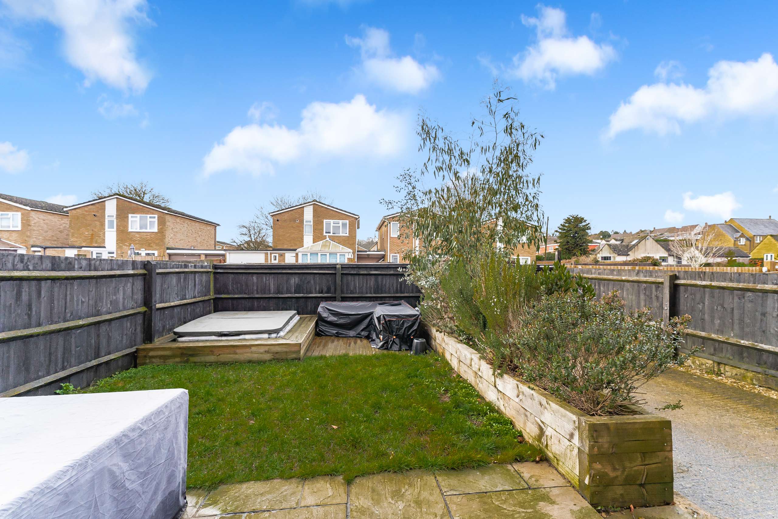 Rear Garden & Driveway